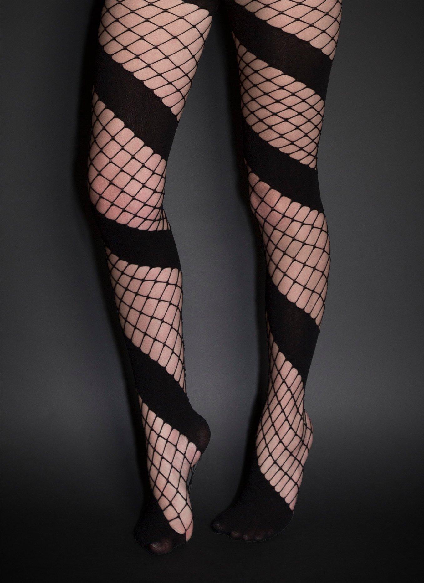 Swirl Fishnet Tights, , hi-res