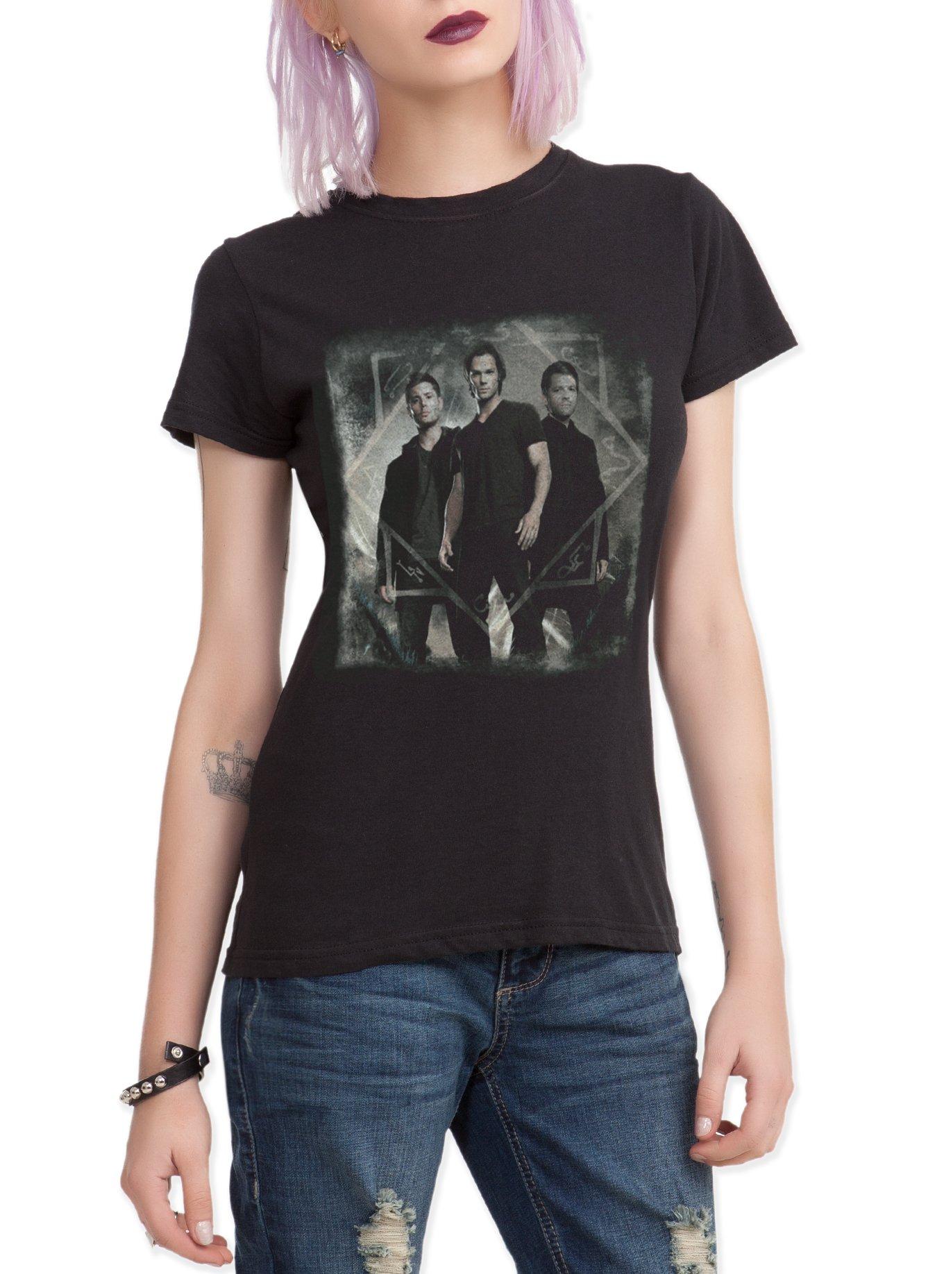 Supernatural Trio Girls T-Shirt, BLACK, hi-res