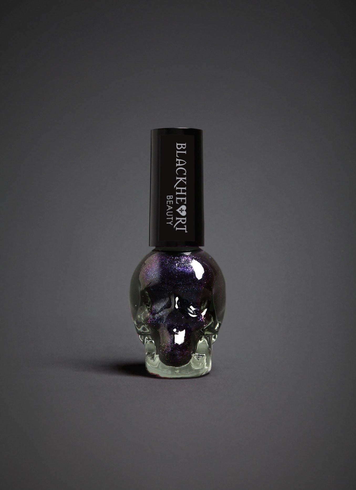 Blackheart Beauty Purple Glitter Nail Polish, , hi-res