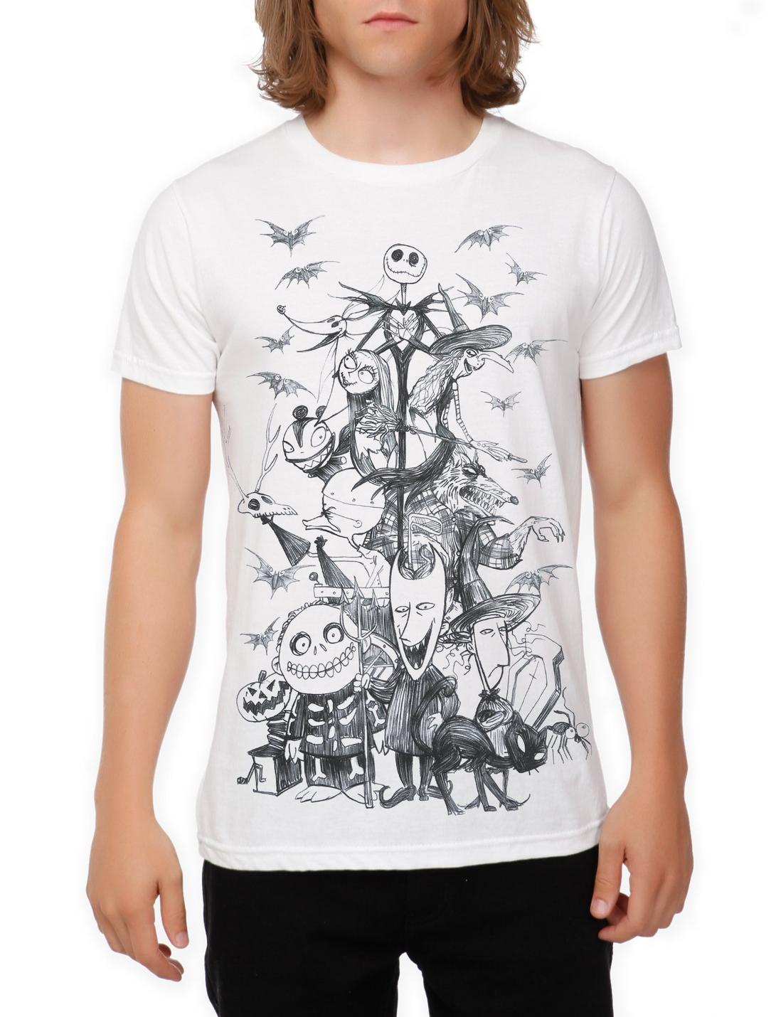 The Nightmare Before Christmas Sketch T-Shirt, , hi-res