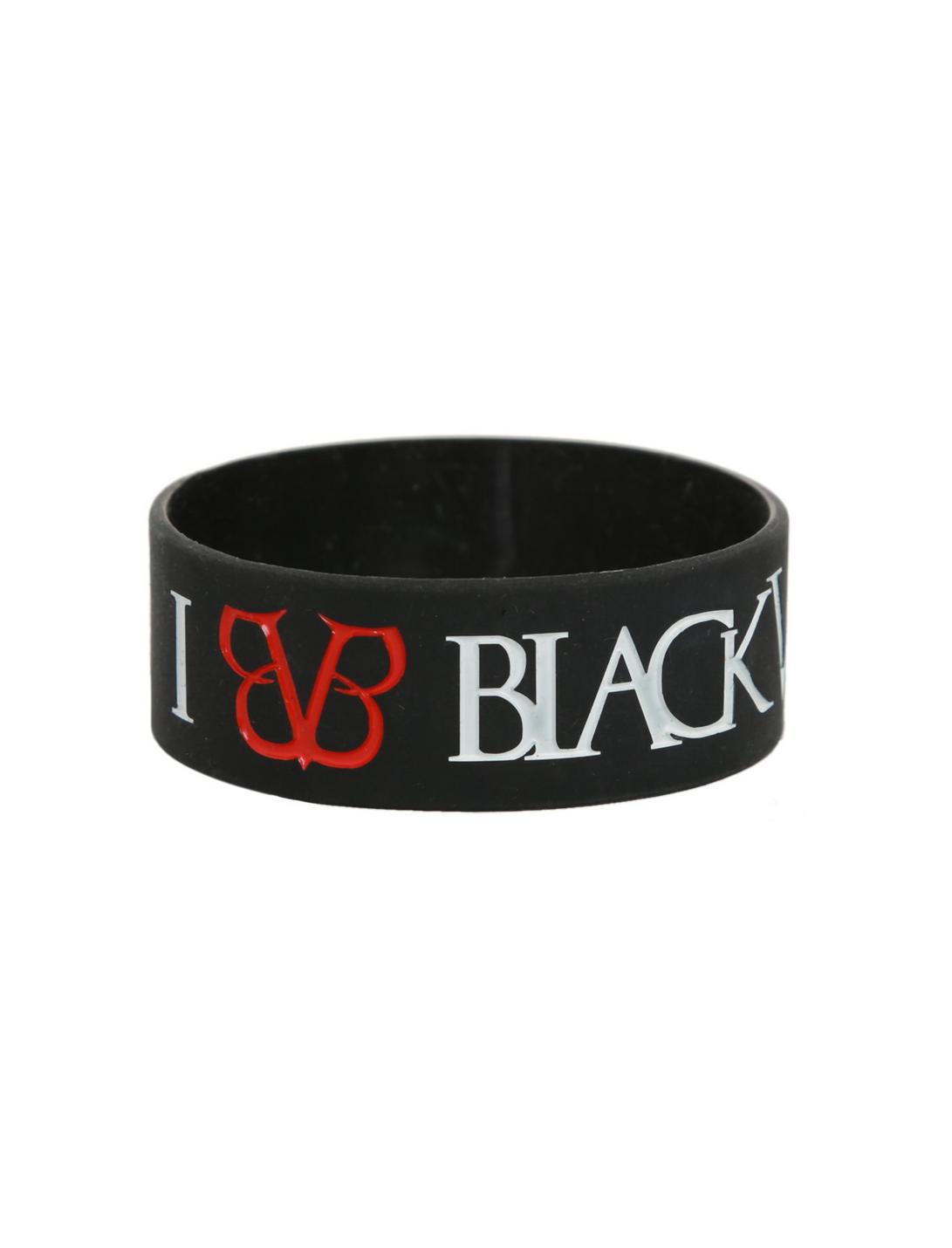 Black Veil Brides I (Heart) Rubber Bracelet, , hi-res