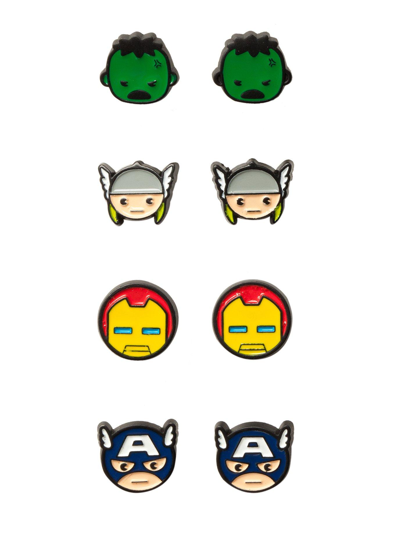 Marvel Avengers Earrings 4 Pair, , hi-res