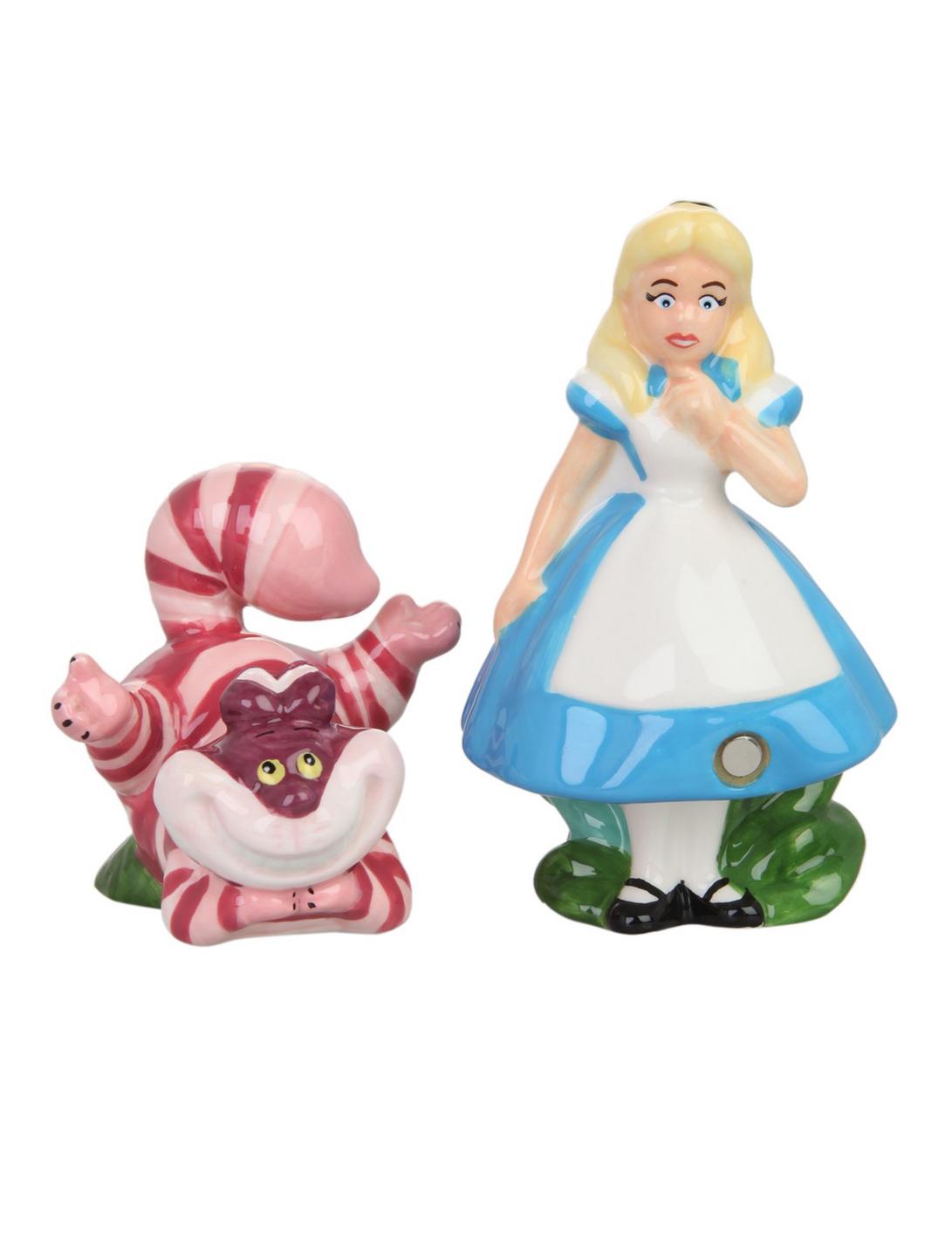 Disney Alice In Wonderland Alice And Cheshire Cat Salt & Pepper Shakers, , hi-res