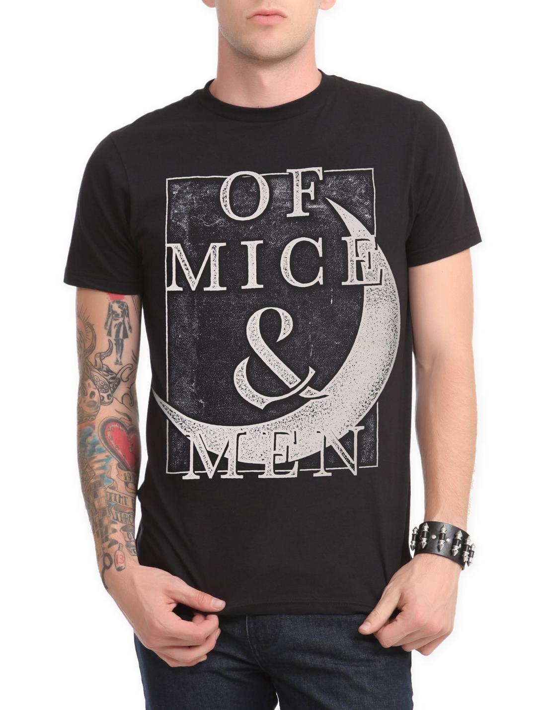 Of Mice & Men Moon T-Shirt, BLACK, hi-res