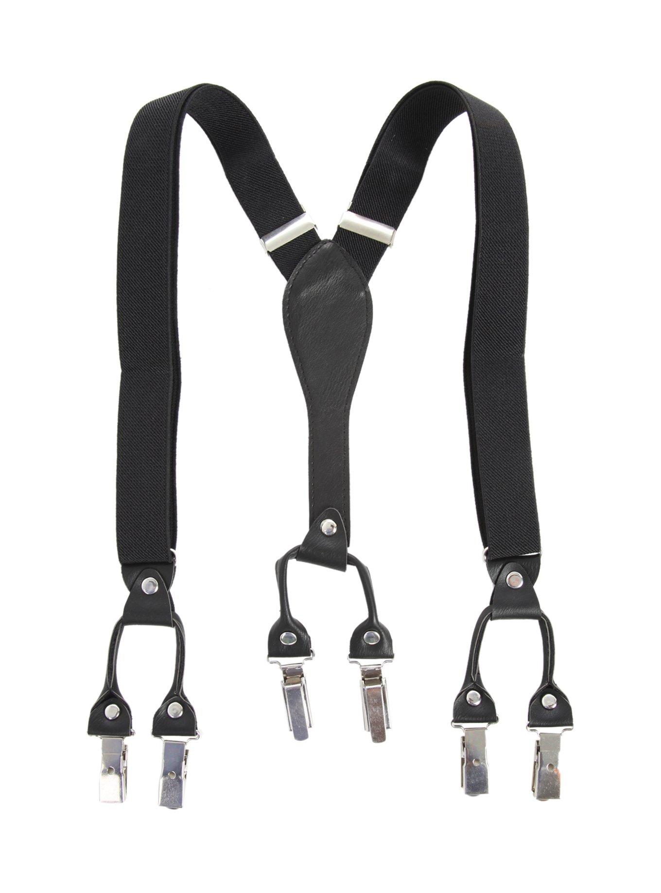 Hot Topic : Basic White Suspenders  White suspenders, Suspenders, Black  suspenders