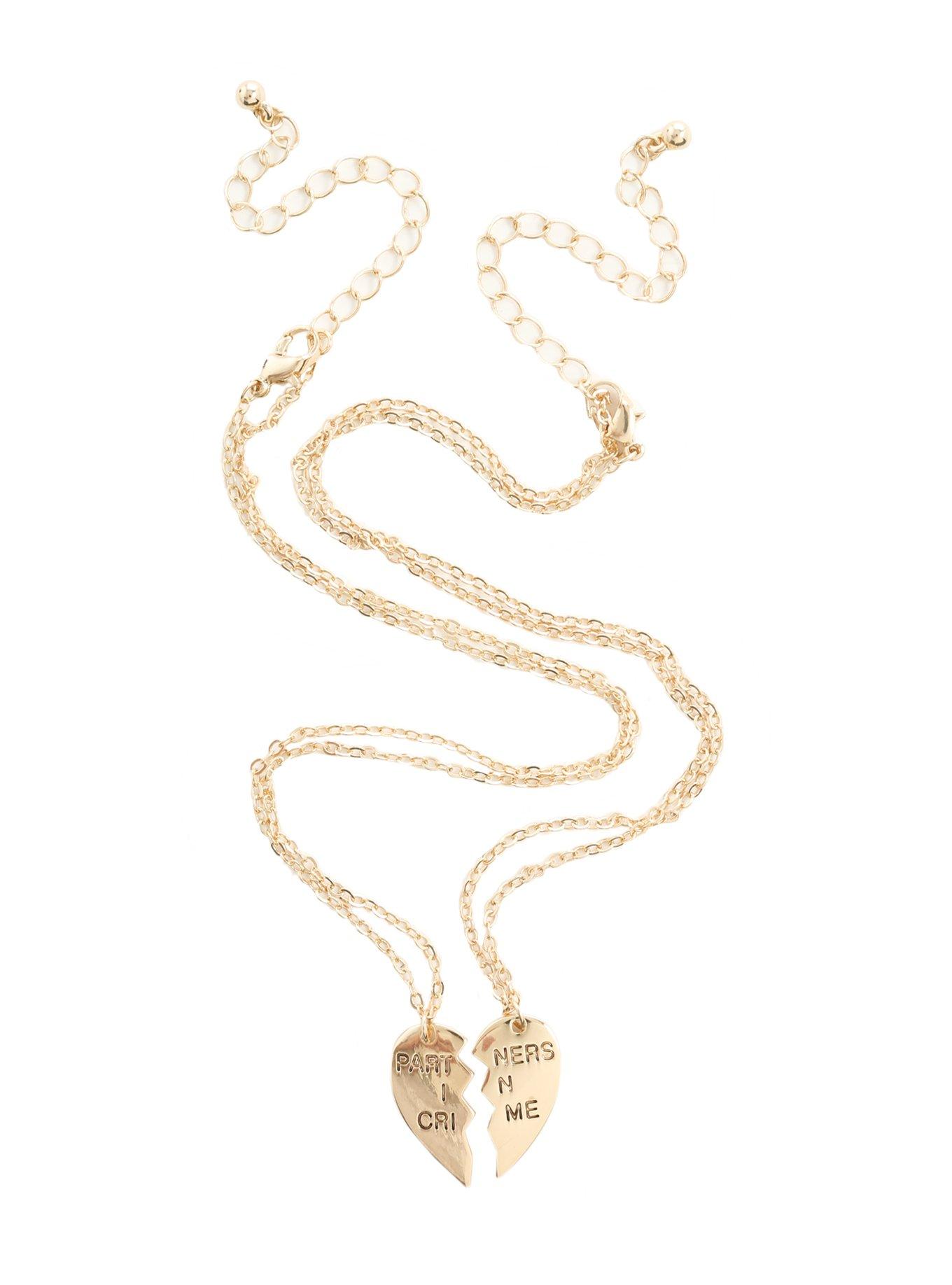 LOVEsick Partners In Crime BFF Necklace 2 Pack, , hi-res