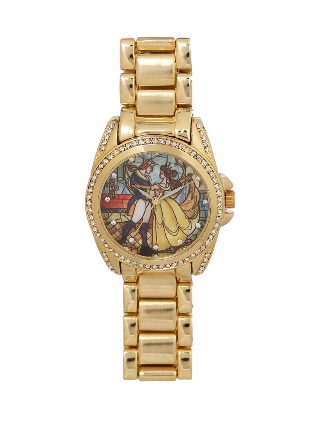 Disney Beauty And The Beast Stained Glass Watch, , hi-res