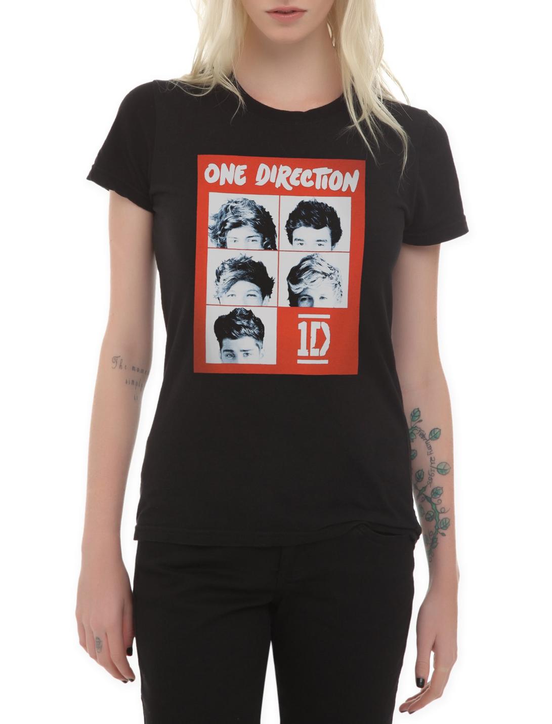 One Direction Eyes Girls T-Shirt, BLACK, hi-res