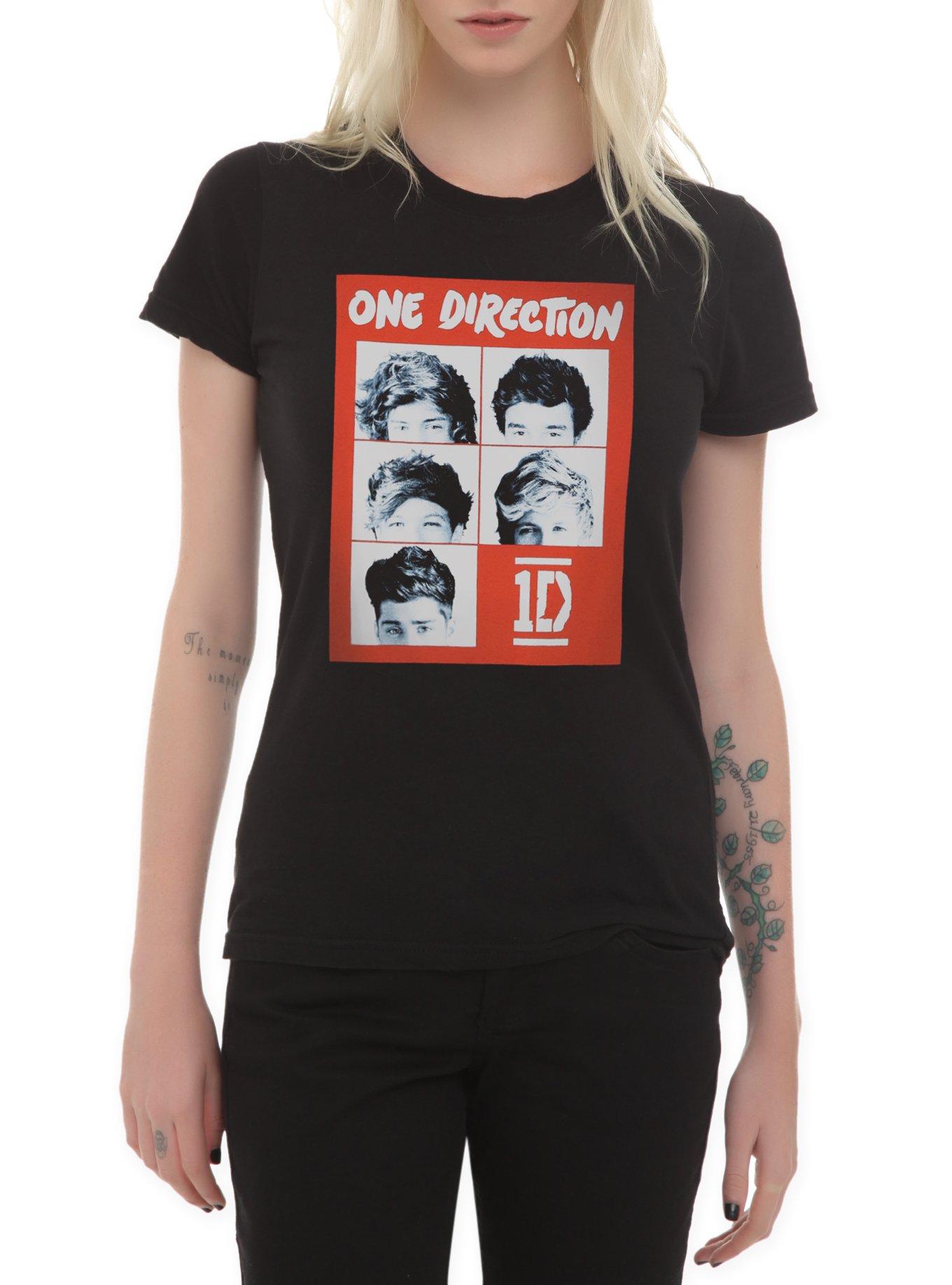 One Direction Eyes Girls T-Shirt, BLACK, hi-res