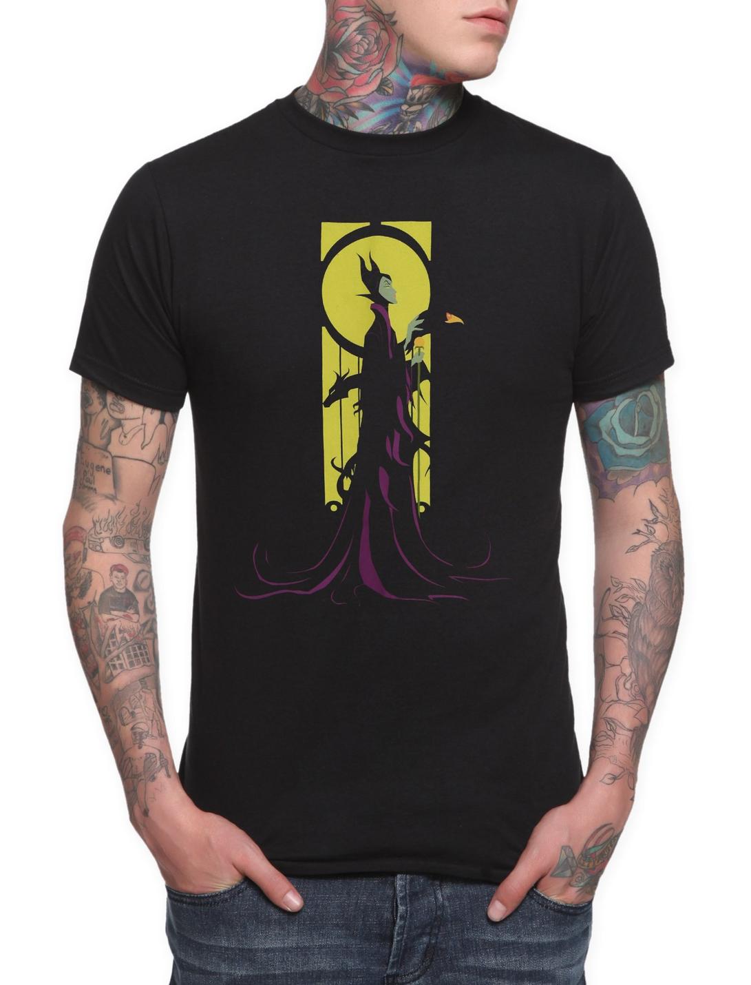 Disney Villains Magnificent Maleficent Slim-Fit T-Shirt 2XL, BLACK, hi-res