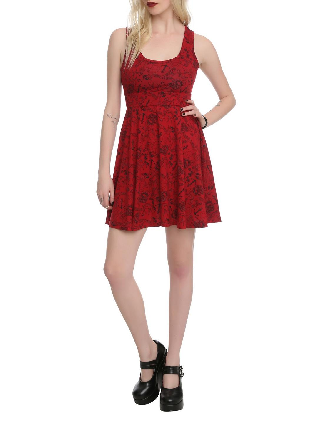 Ruby Pin-Up Dress, , hi-res