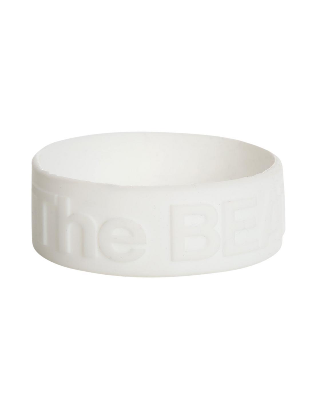 The Beatles White Rubber Bracelet, , hi-res