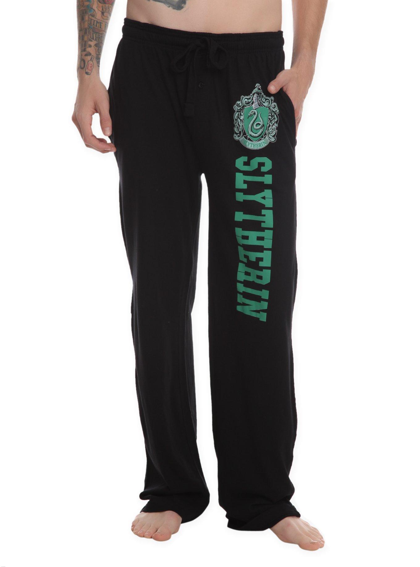 Harry Potter Slytherin Guys Pajama Pants, BLACK, hi-res