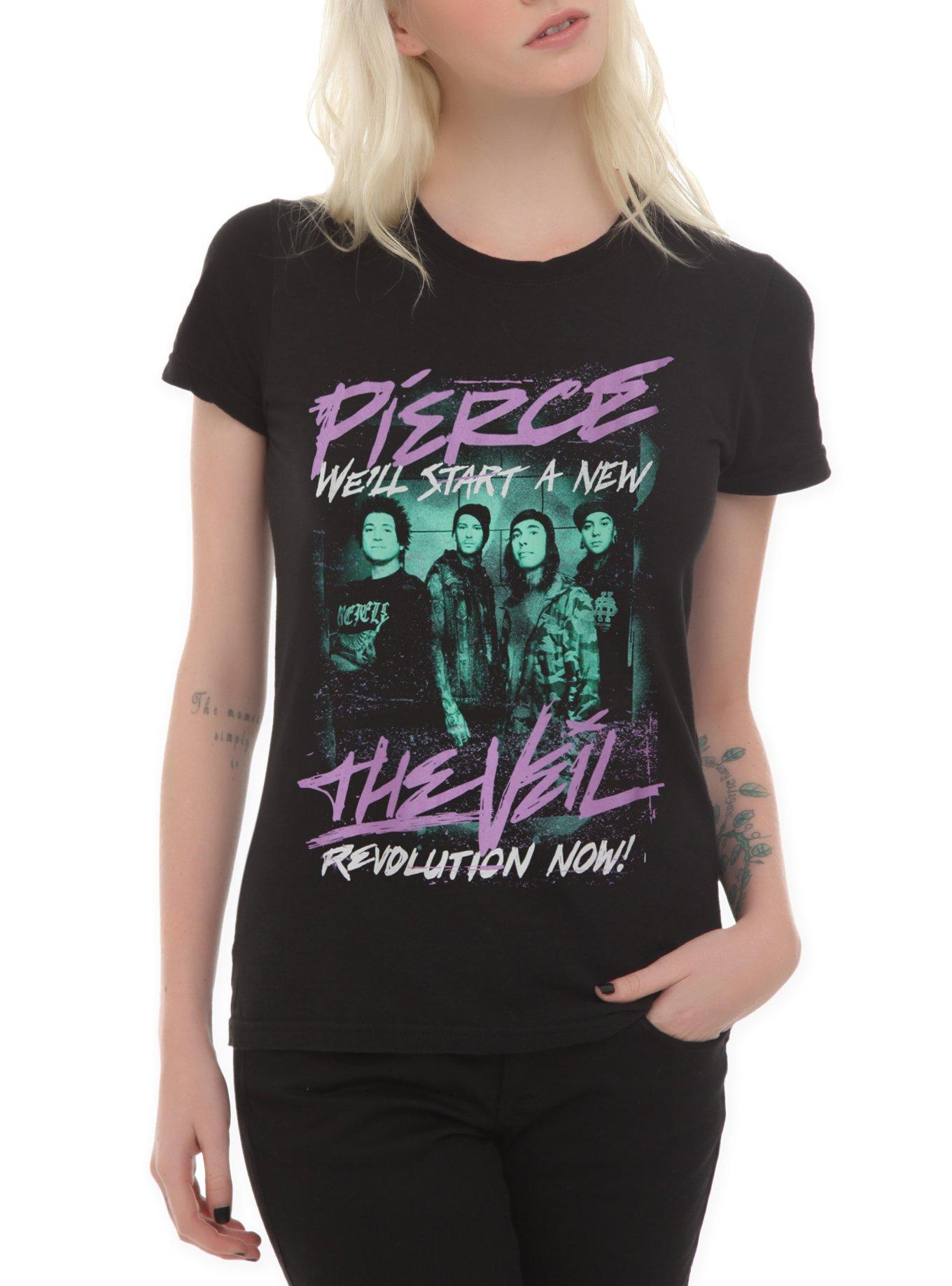Pierce The Veil Revolution Girls T-Shirt, BLACK, hi-res