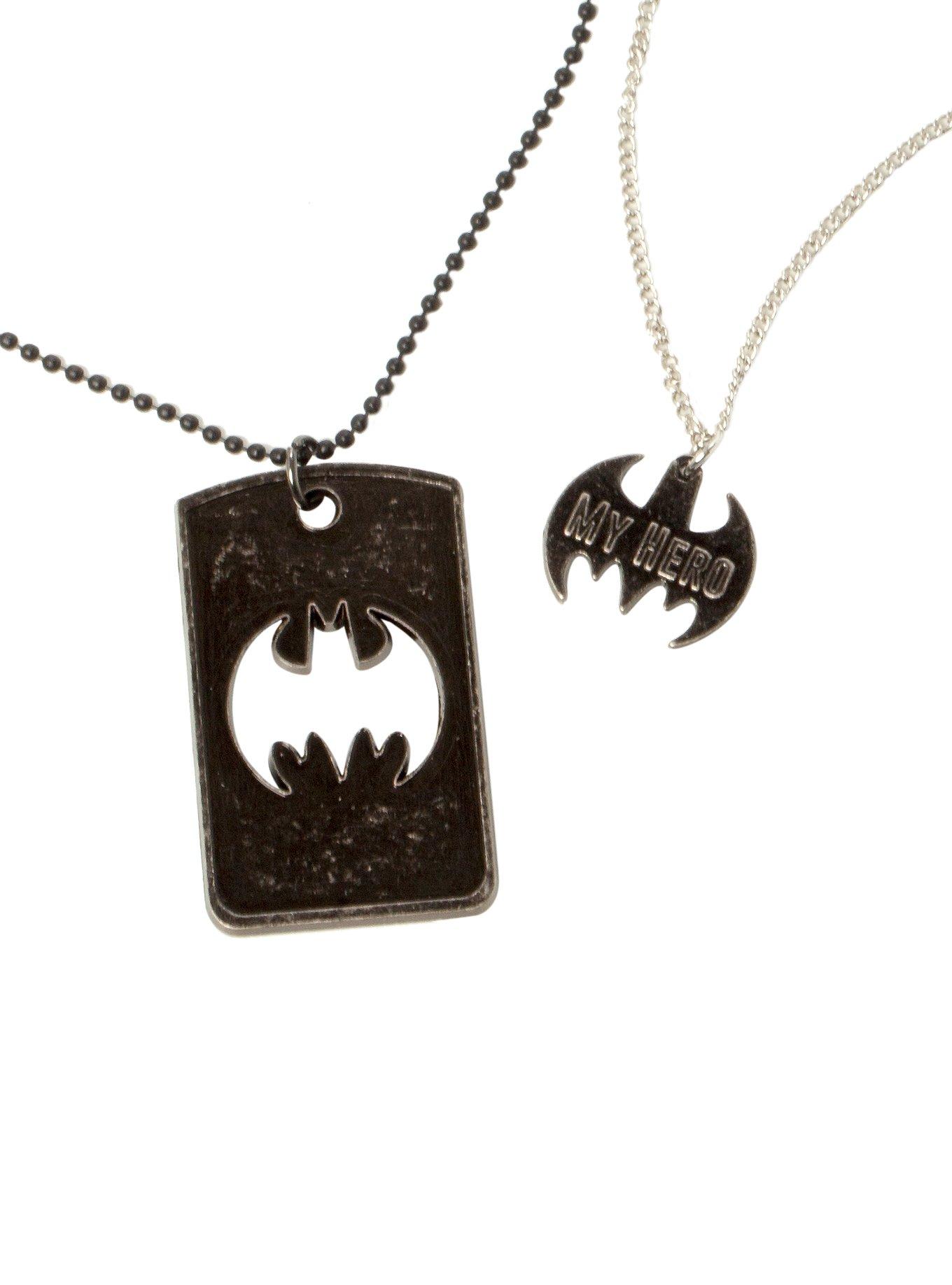 Batman dog tag necklace hotsell