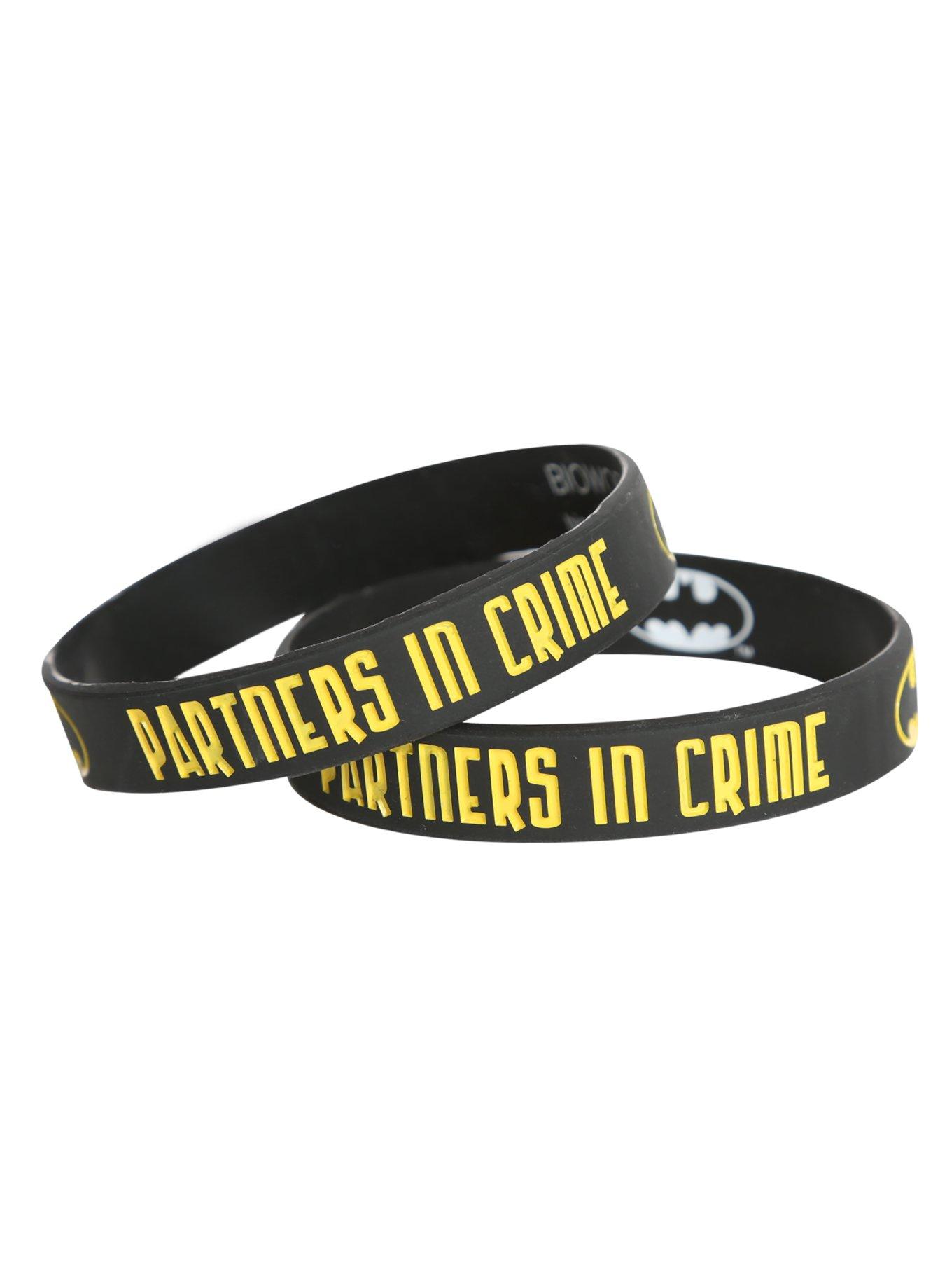 DC Comics Batman Partners In Crime Rubber Bracelet 2 Pack, , hi-res