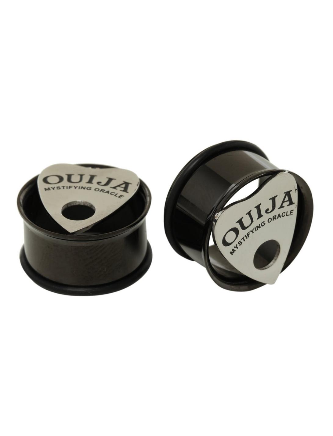 Steel Ouija Eyelet Plug 2 Pack, BLACK, hi-res
