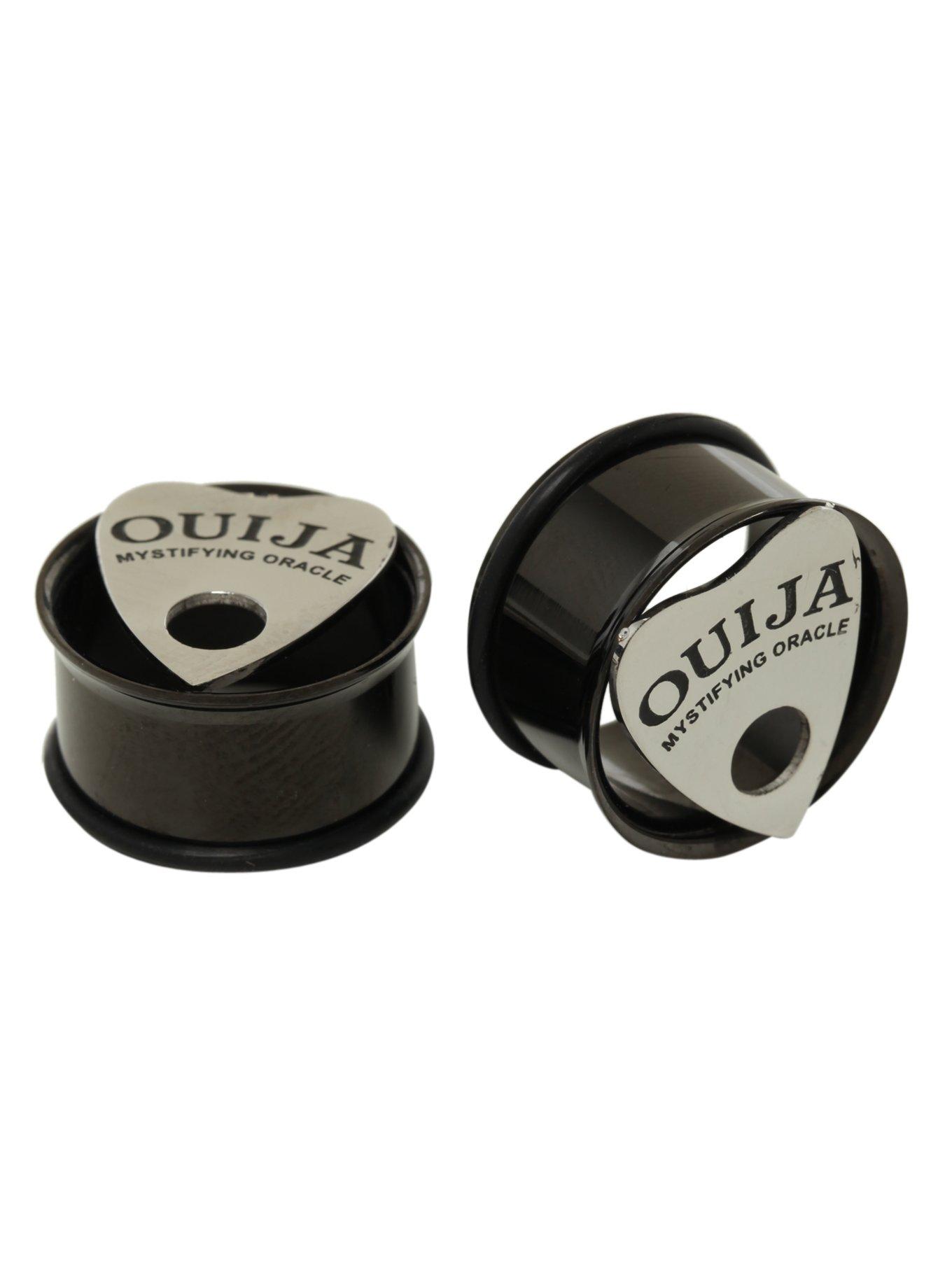 Steel Ouija Eyelet Plug 2 Pack, BLACK, hi-res
