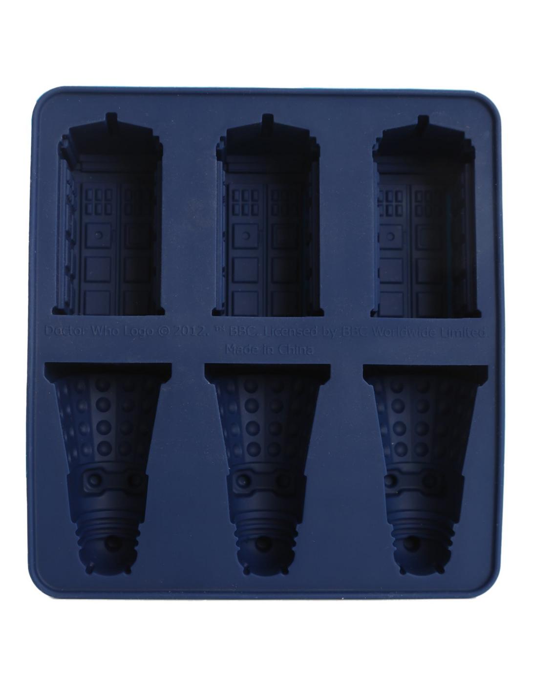 Doctor Who TARDIS And Dalek Ice Cube Tray, , hi-res