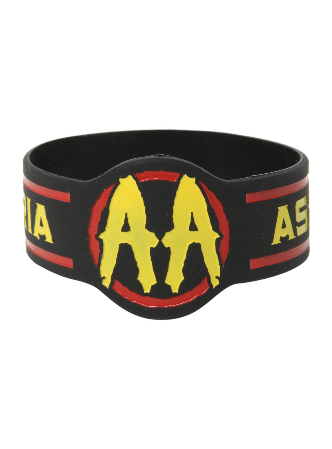 Asking Alexandria Logo Die-Cut Rubber Bracelet, , hi-res