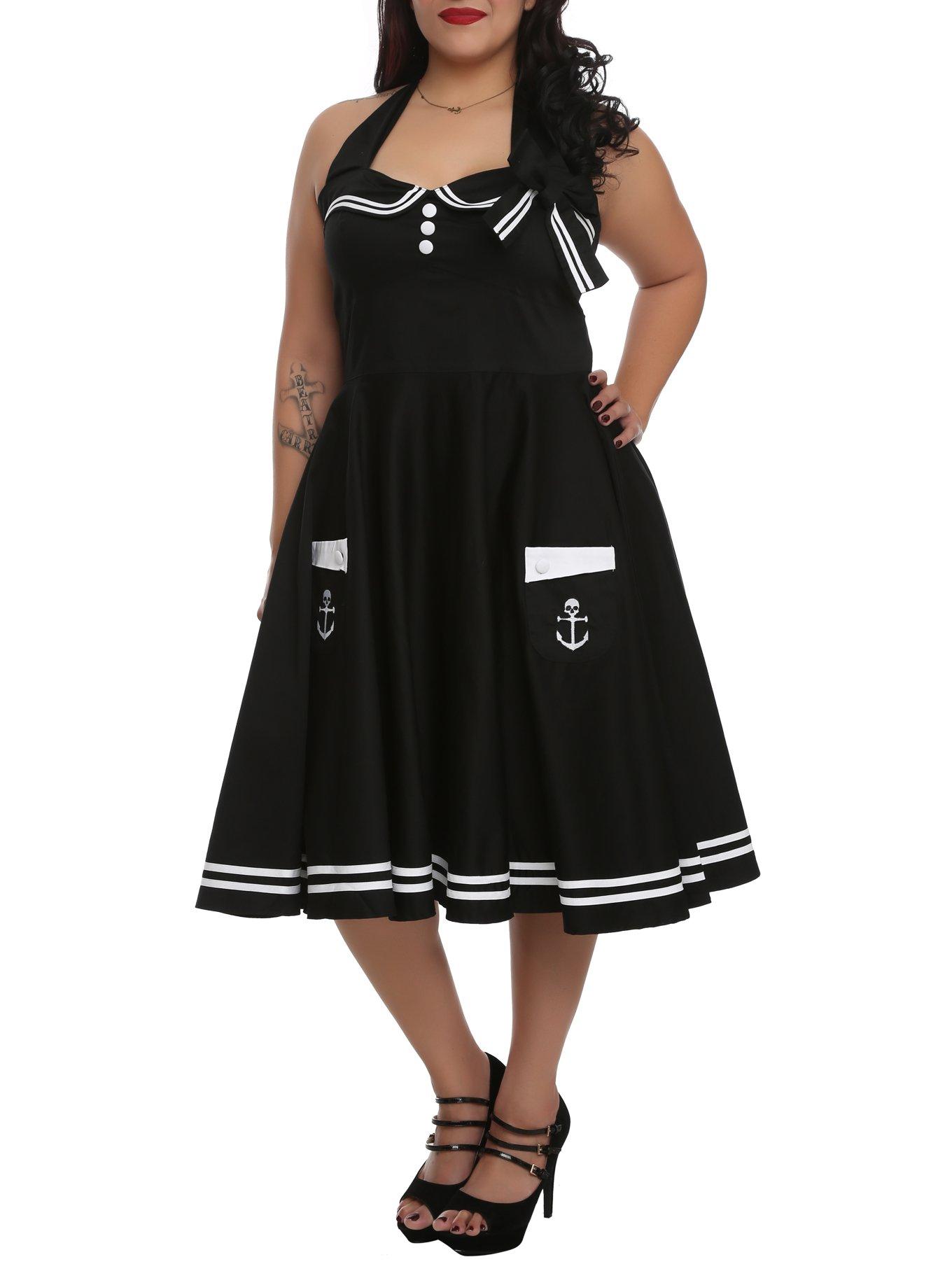 Hell Bunny Motley Sailor Dress 2XL 4XL Hot Topic