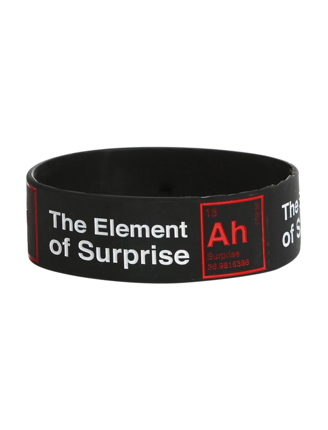 Ah The Element Of Surprise Rubber Bracelet, , hi-res