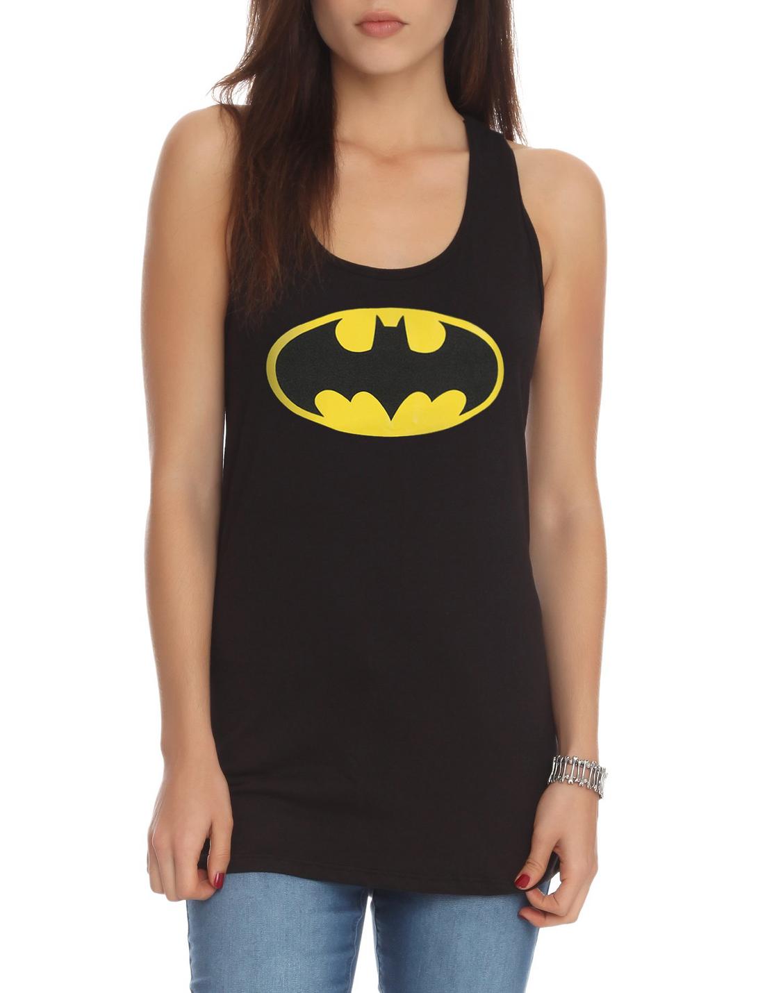 DC Comics Batman Logo Girls Tank Top, BLACK, hi-res