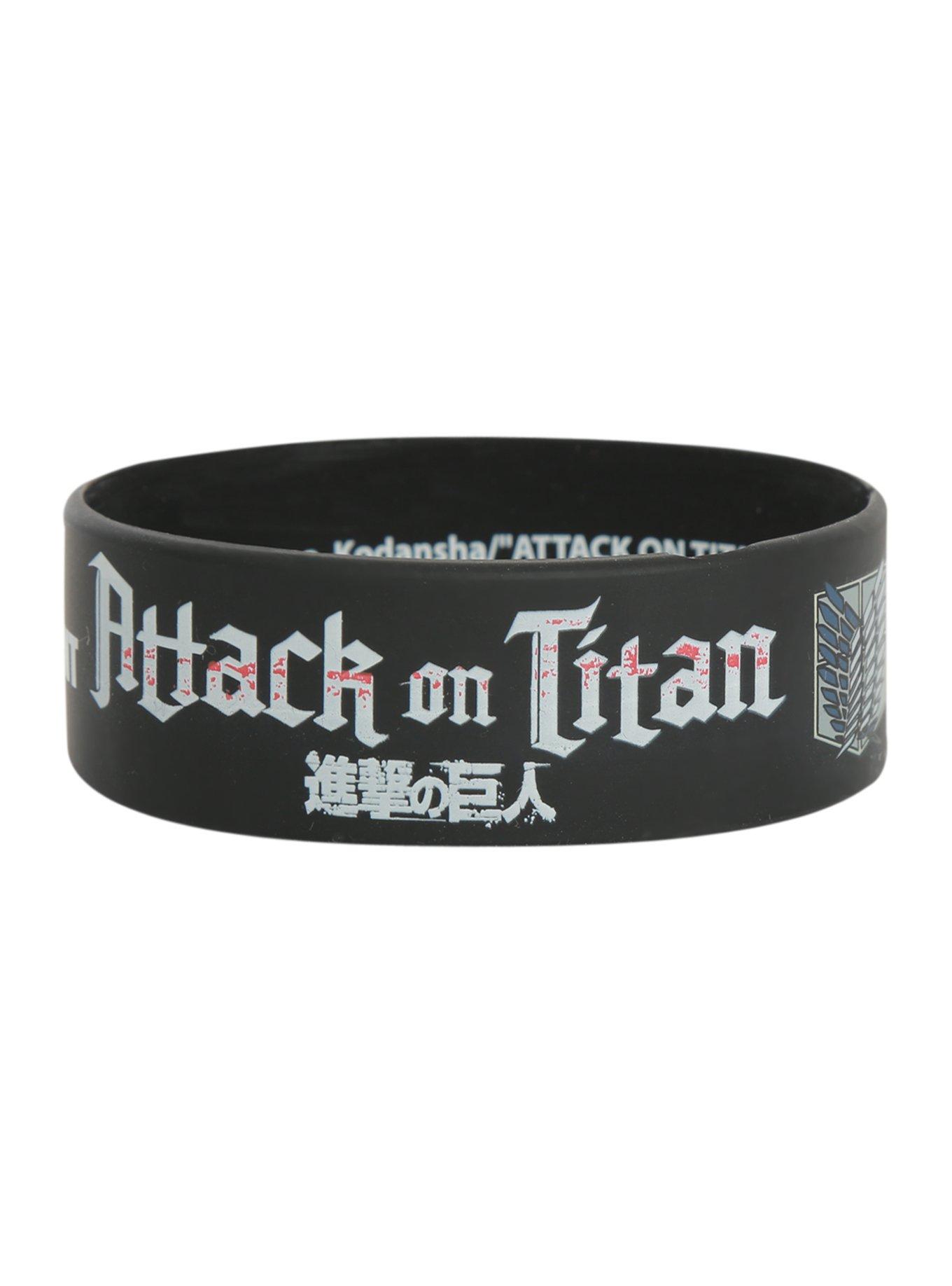 Attack On Titan Scout Regiment Rubber Bracelet, , hi-res