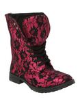 Millie Lace Fuchsia Boot, PINK, hi-res