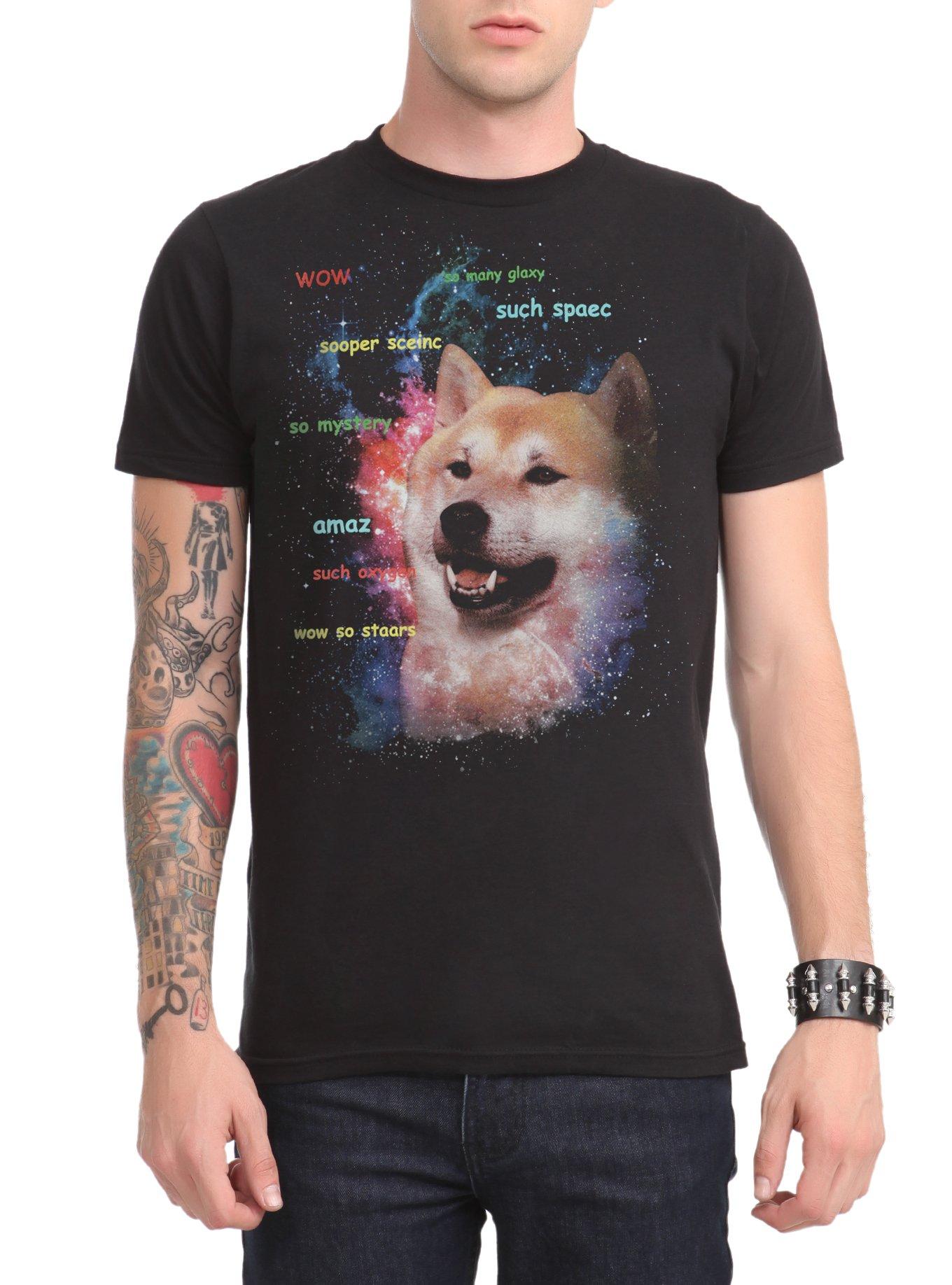 Shiba Space T-Shirt, BLACK, hi-res