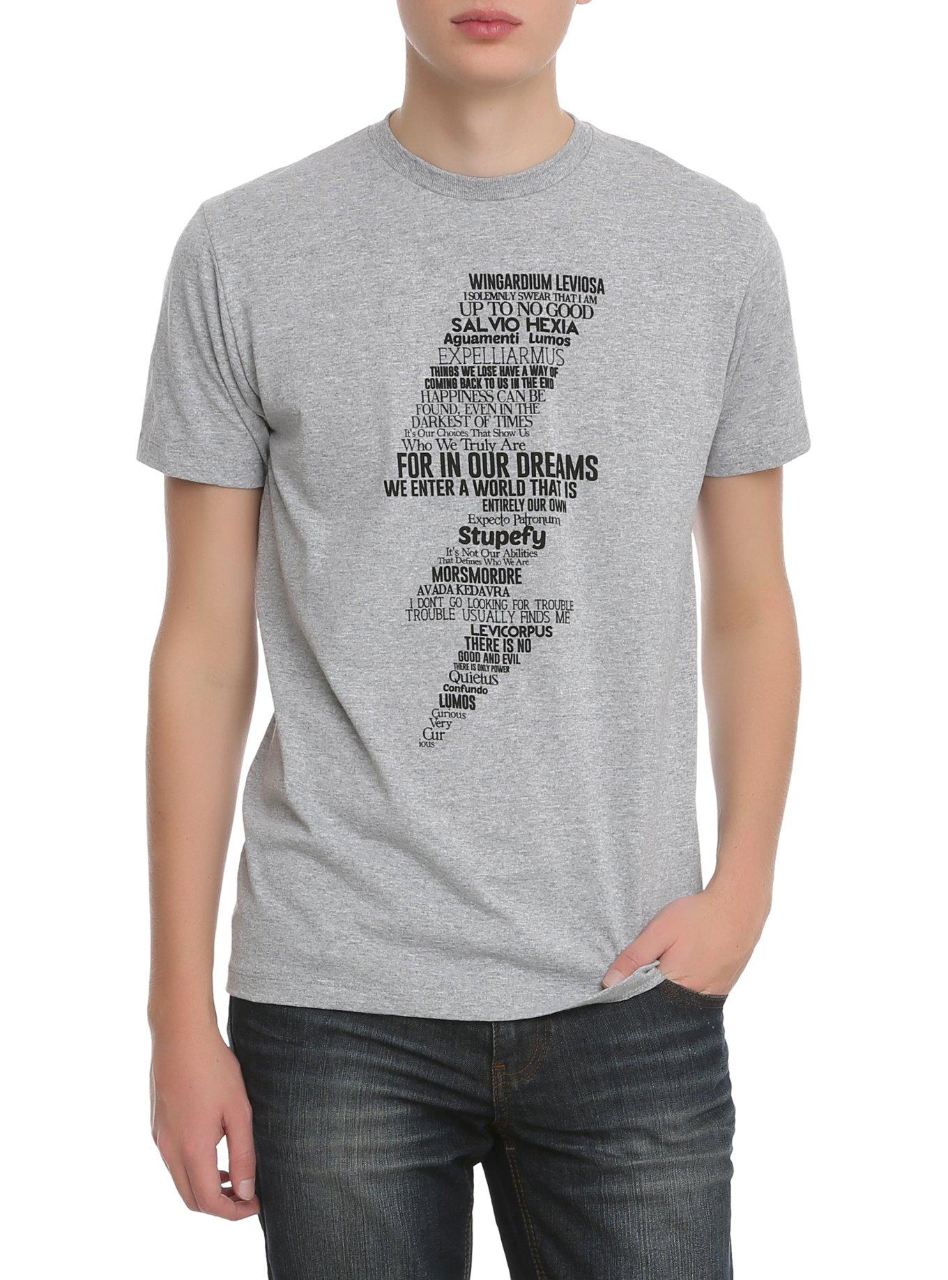 Harry Potter Lightning Bolt Quotes T-Shirt, , hi-res