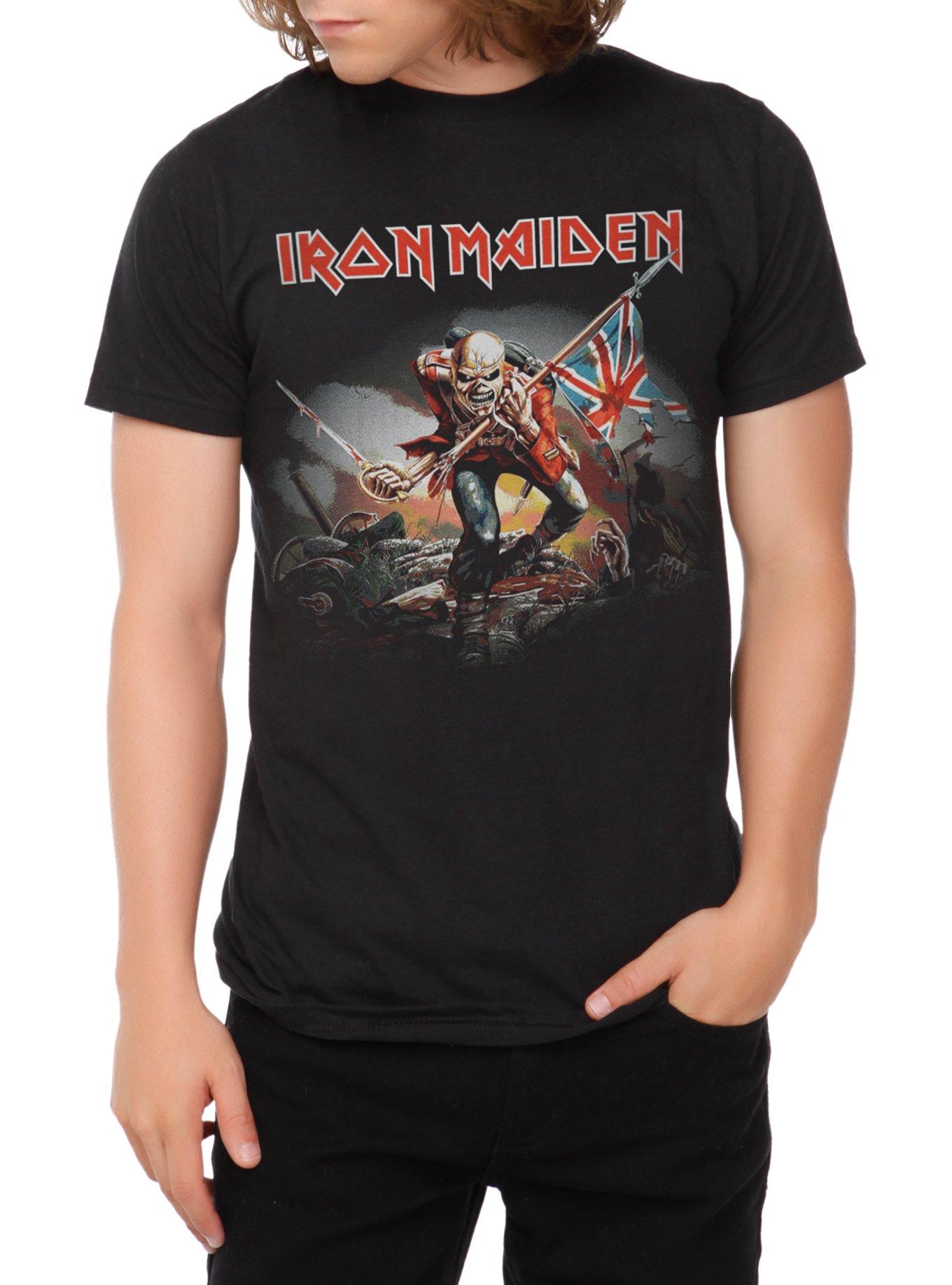 Hot Topic Iron Maiden World Piece Tour Raglan T-Shirt