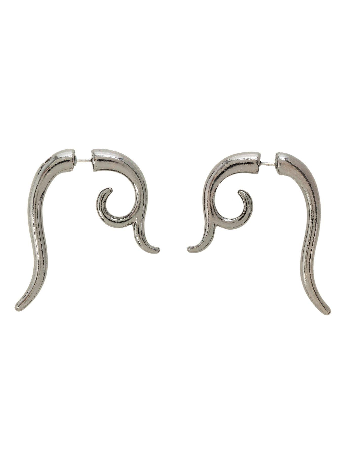 Swirl Tunnel Earrings, , hi-res