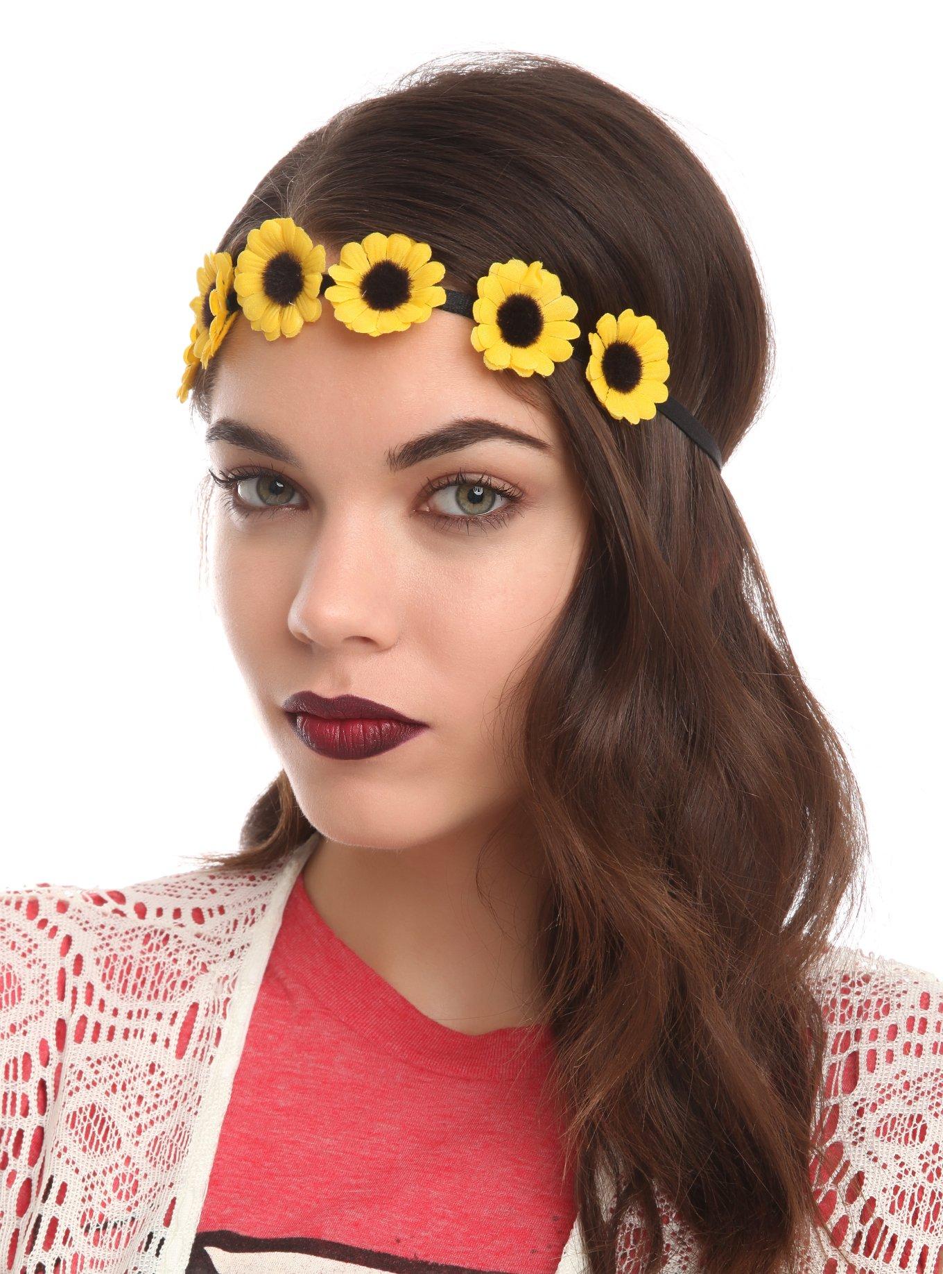 LOVEsick Yellow Daisy Stretchy Headband, , hi-res