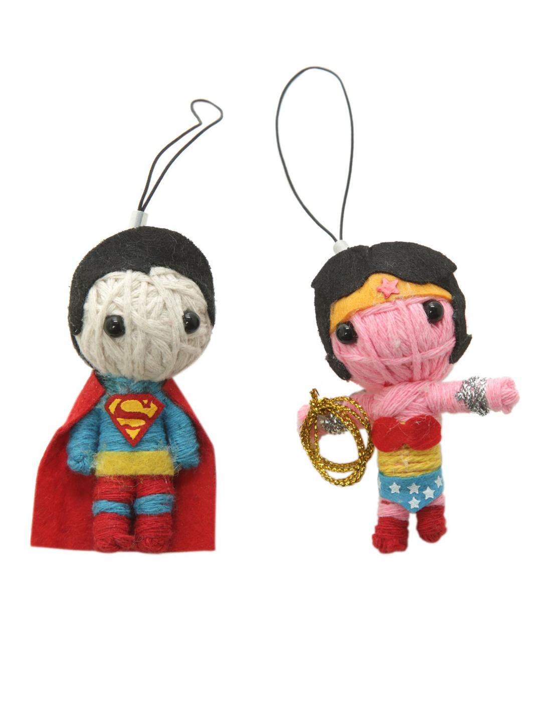 DC Comics Superman And Wonder Woman Yarn Doll 2 Pack, , hi-res