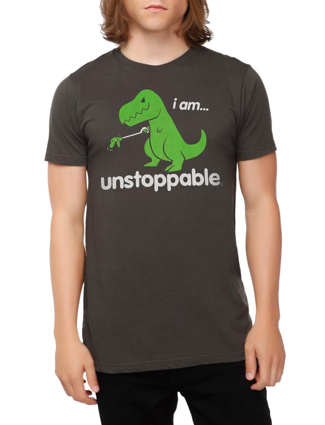 Unstoppable T-Rex T-Shirt, BLACK, hi-res