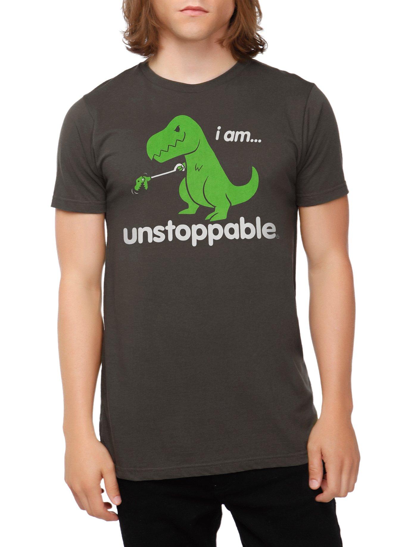 Unstoppable T-Rex T-Shirt, BLACK, hi-res