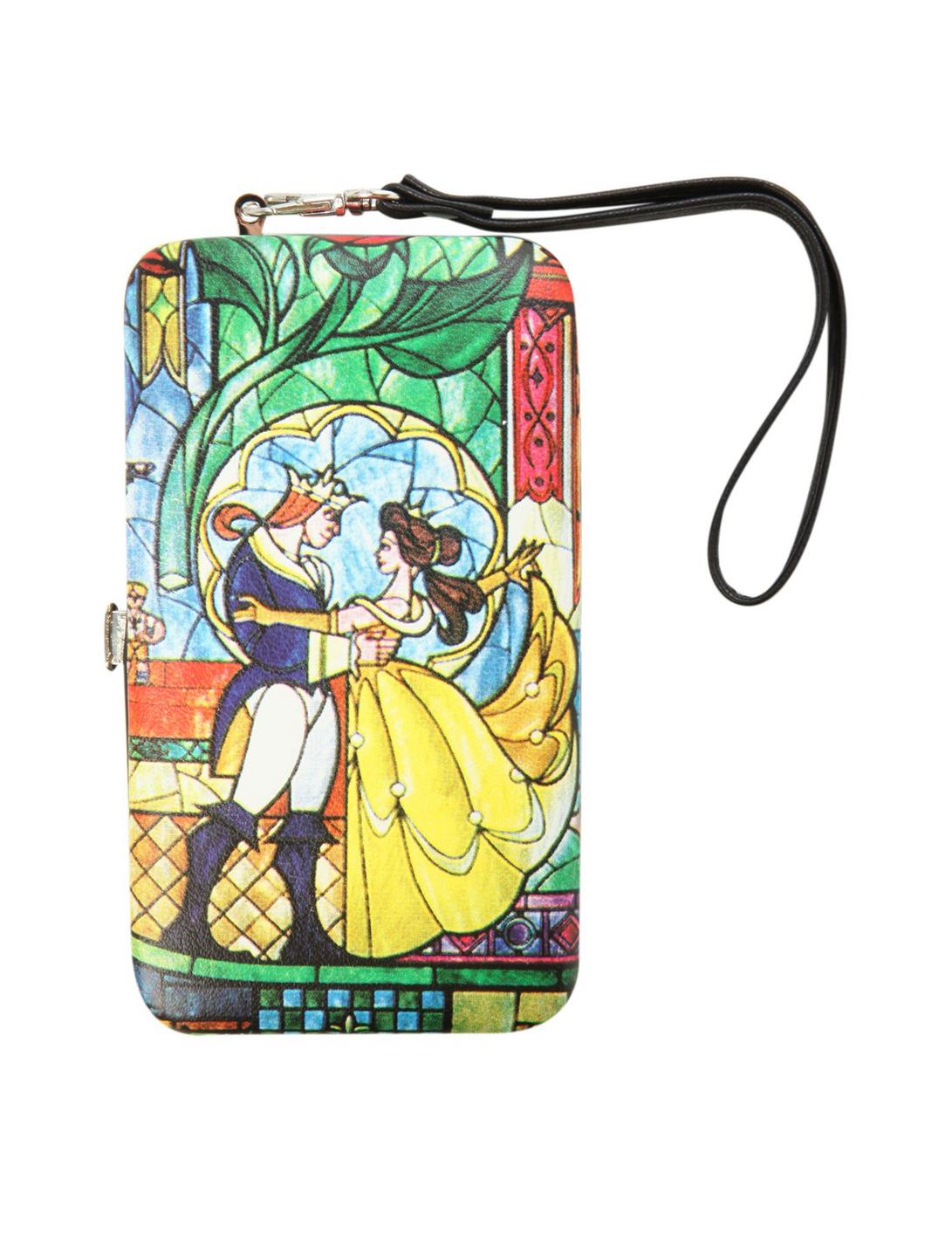 Disney Beauty And The Beast Stained Glass iPhone Hinge Wallet, , hi-res
