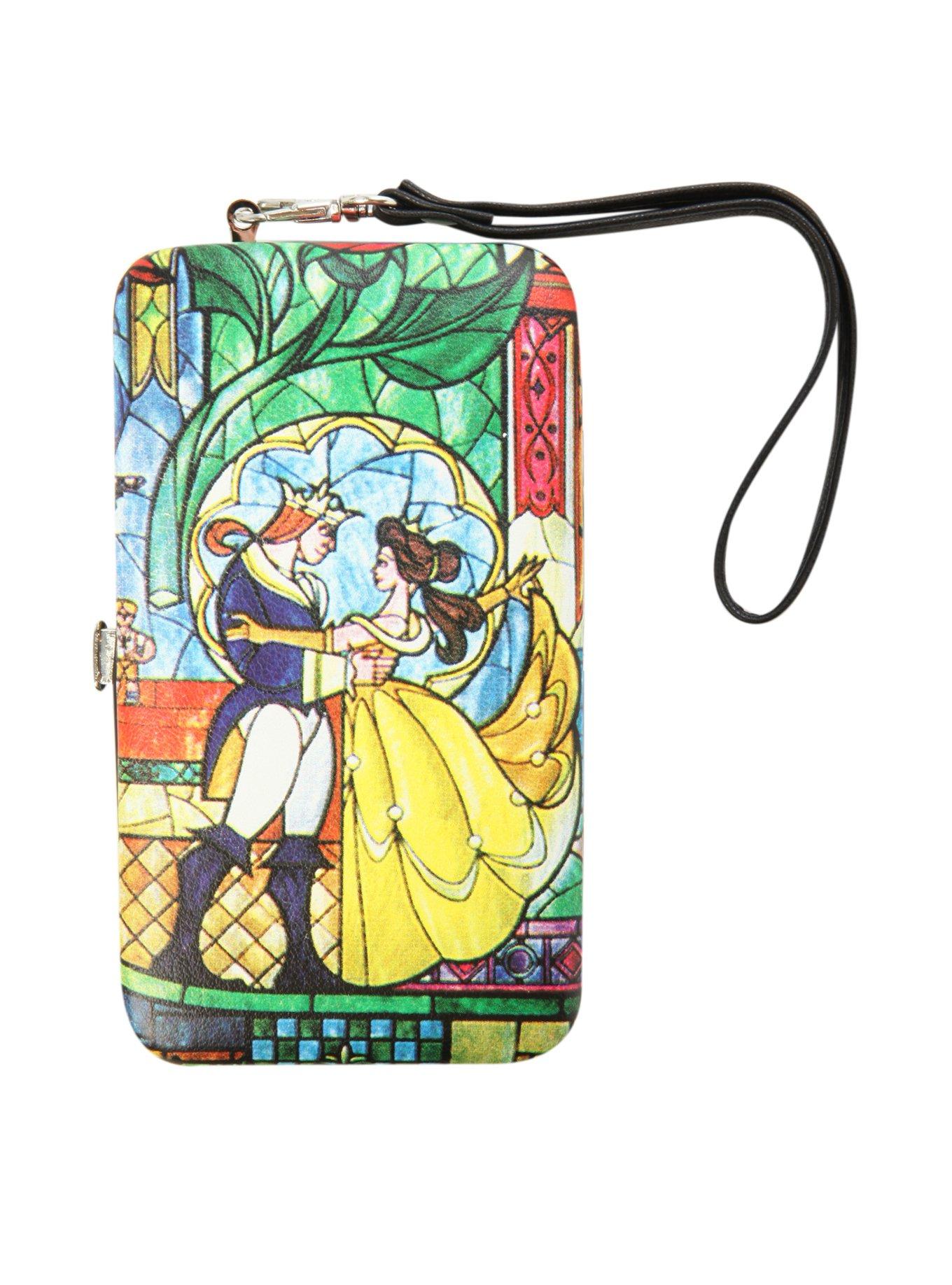 Disney Beauty And The Beast Stained Glass iPhone Hinge Wallet, , hi-res
