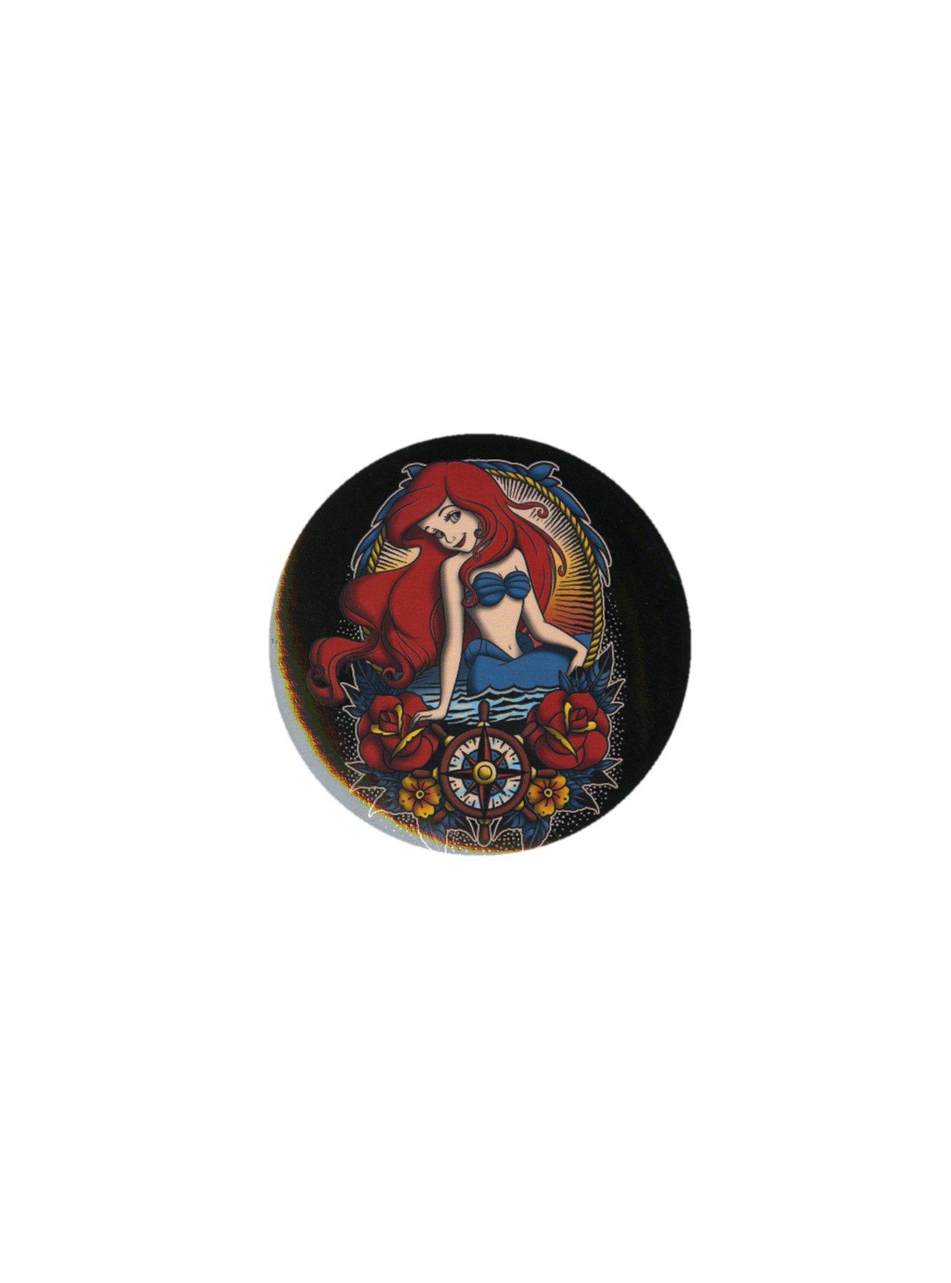 Disney The Little Mermaid Ariel Tattoo 3" Pin, , hi-res