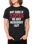 Zombie Or Lazy T-Shirt, BLACK, hi-res