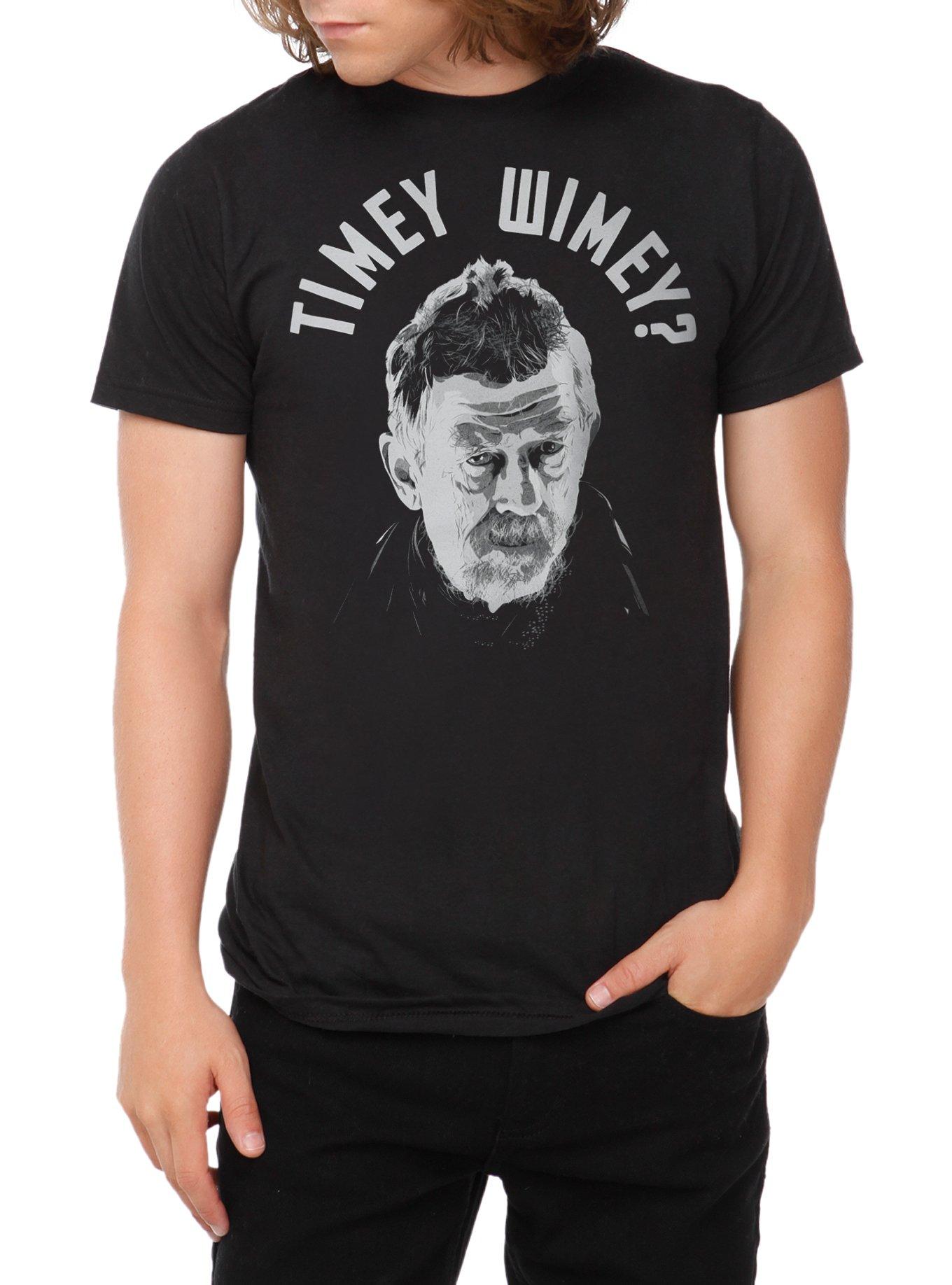 Doctor Who War Doctor Timey Wimey T-Shirt, BLACK, hi-res