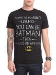 DC Comics Batman Be Yourself T-Shirt, BLACK, hi-res