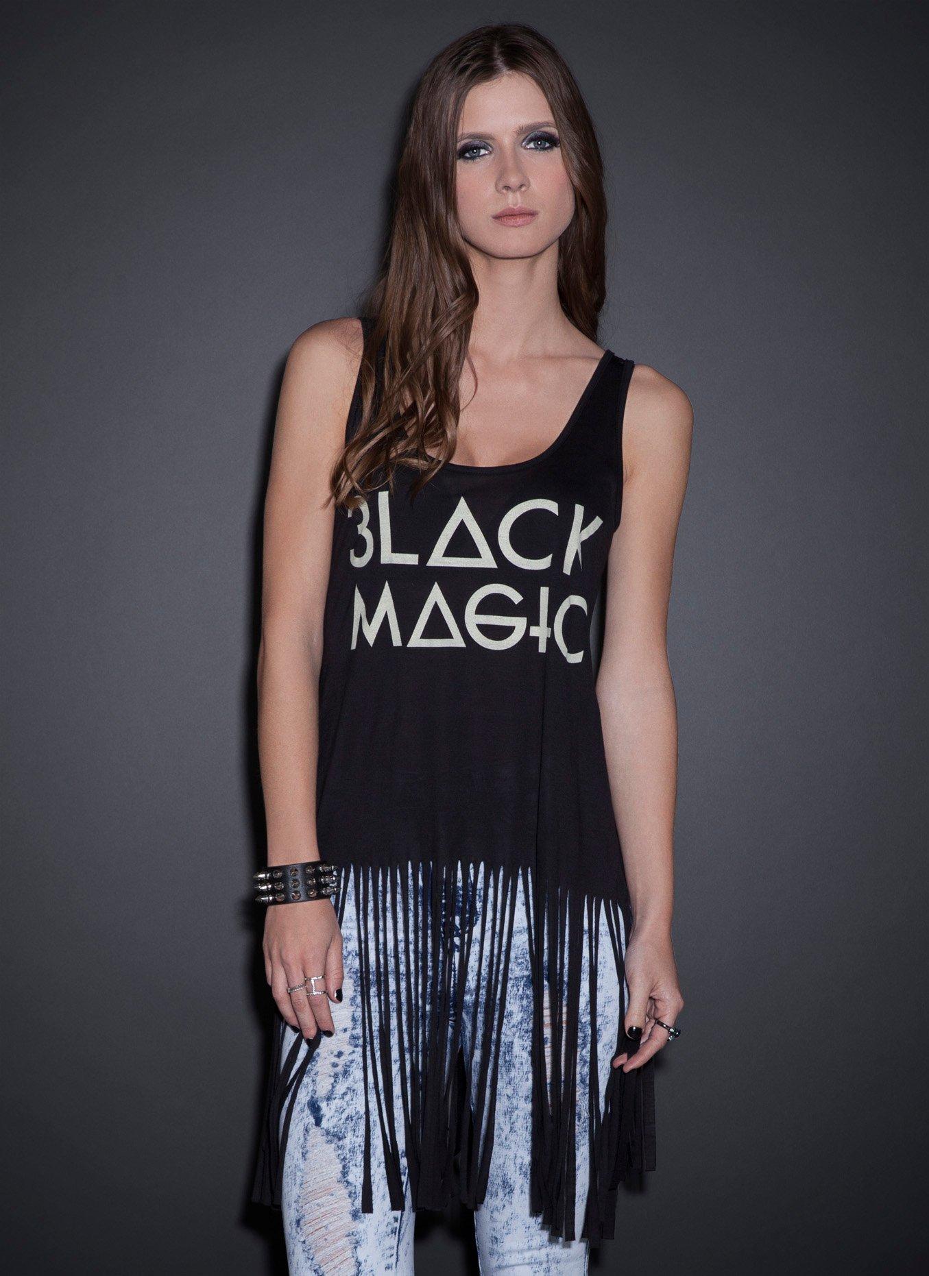 Black Magic Fringe Tank Top, , hi-res