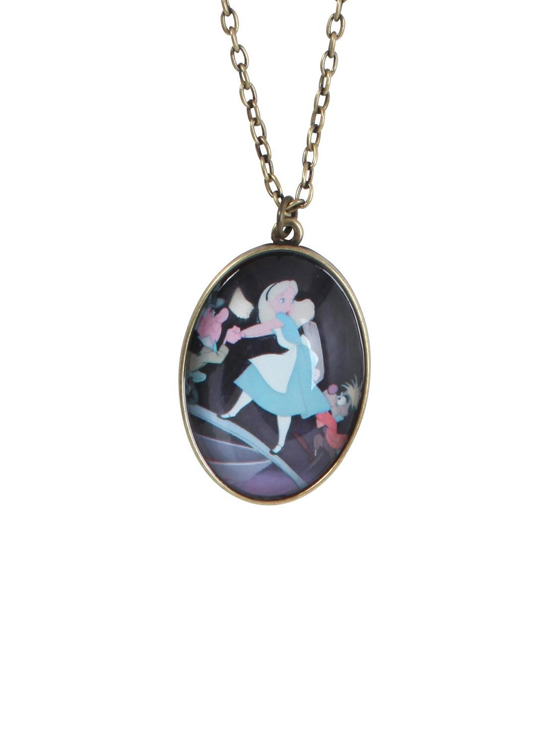 Disney Alice In Wonderland We're All Mad Necklace, , hi-res