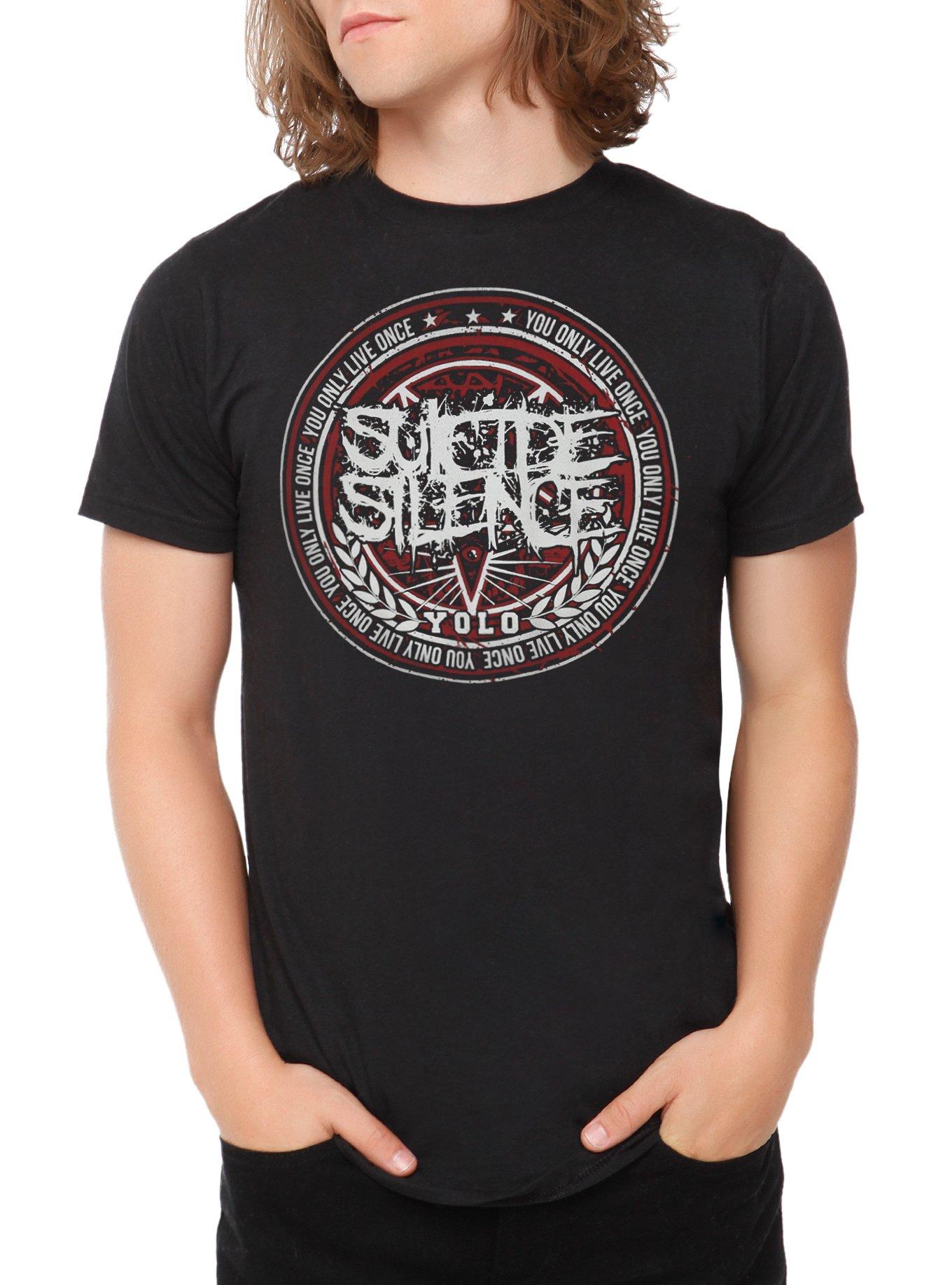 Suicide Silence You Only Live Once Slim-Fit T-Shirt 2XL, BLACK, hi-res