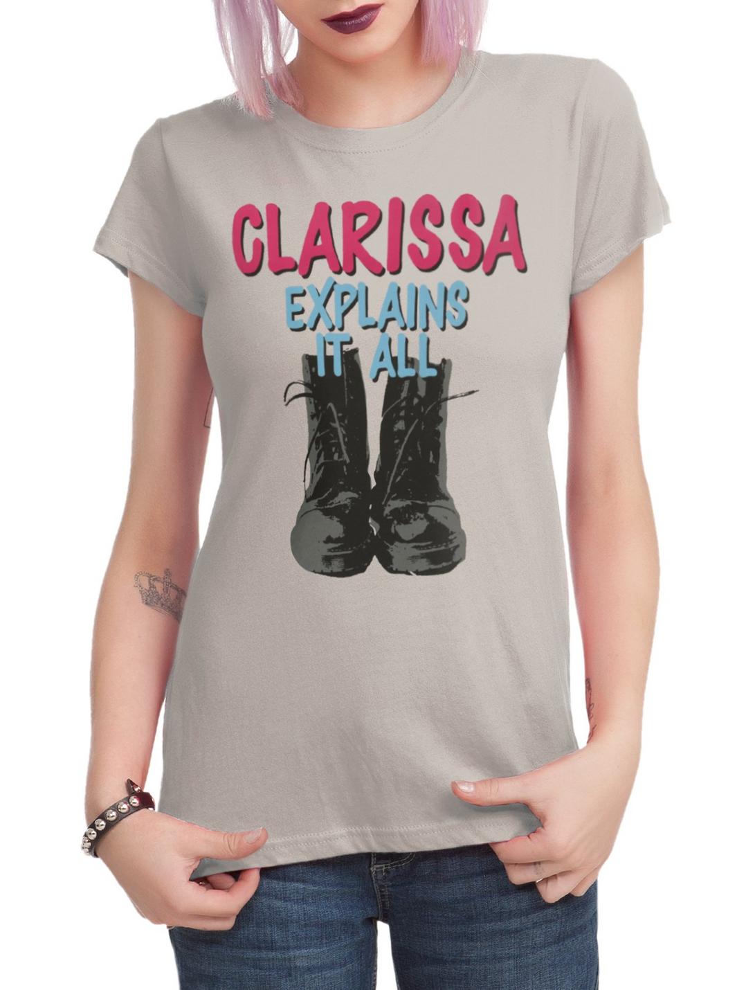 Clarissa Explains It All Combat Boots Girls T-Shirt, BLACK, hi-res