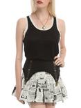 Lip Service Step In Time Black Ivory Lace Tank Top, BLACK, hi-res