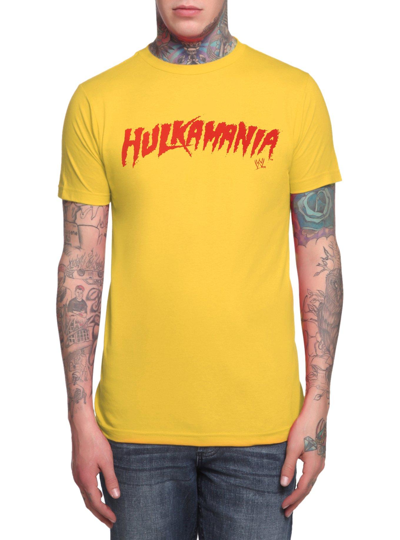 Hulk Hogan 40 Years Hulkamania T-shirt Col Rond à Manches
