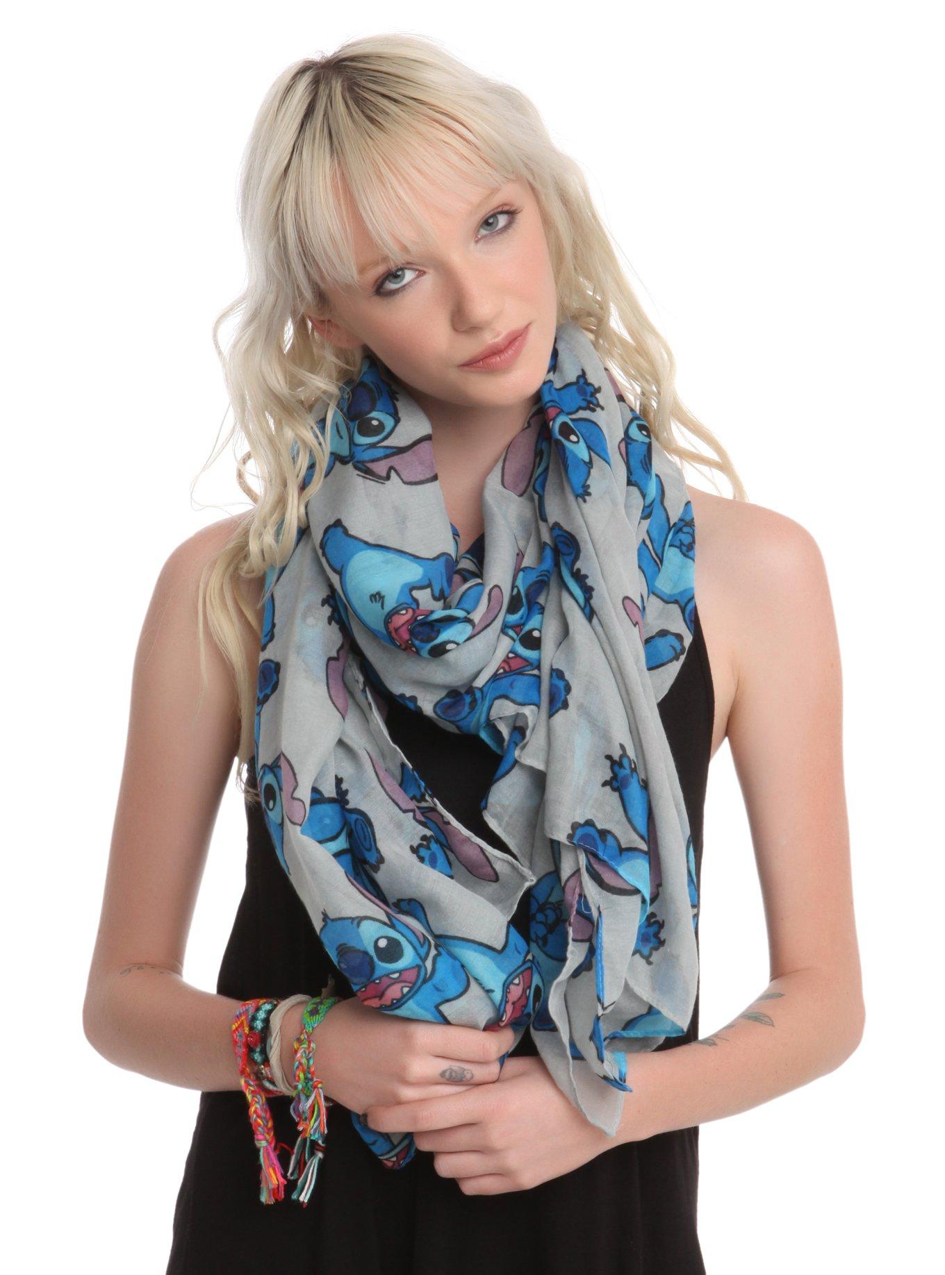 Foulard Lilo & Stitch 'Sunglasses' Unisexe - 100% Polyester, Motif Multicolore - Licence Officielle Disney